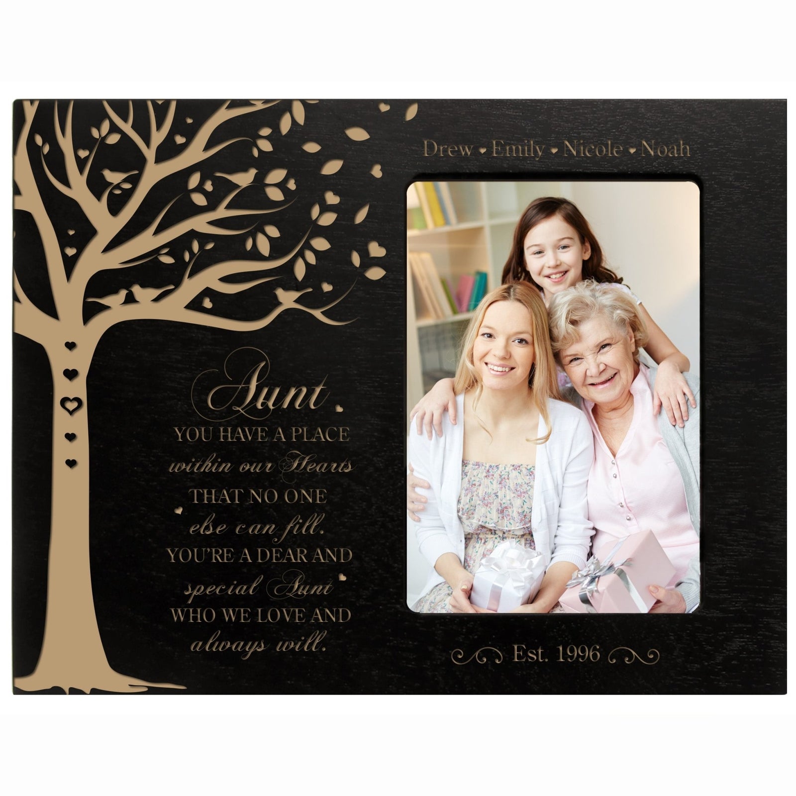 Personalized Mother’s Day Picture Frame 4” x 6” You Have A Place Aunt - LifeSong Milestones