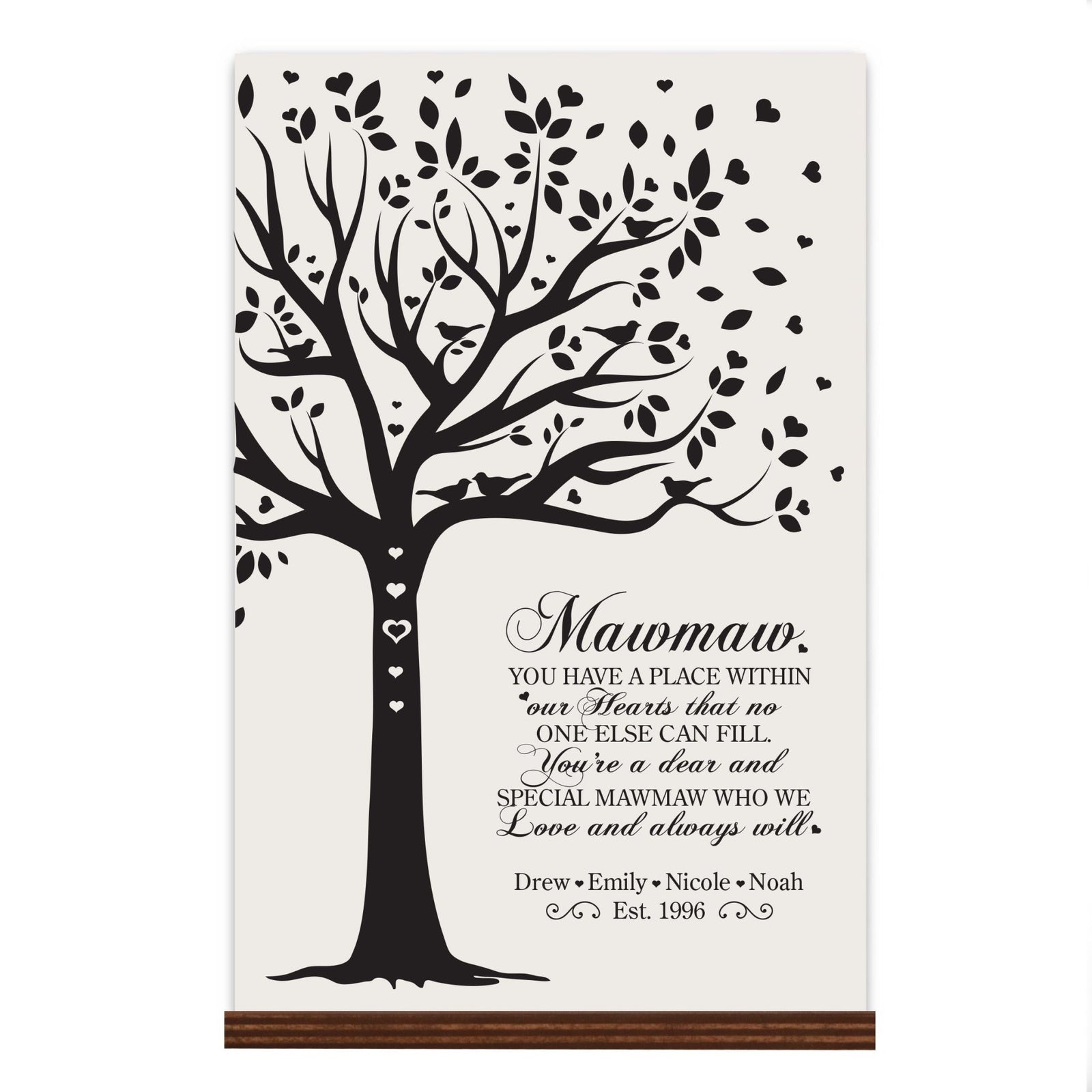 Personalized Mother's Day Sign With Base - You Have A Place 8x12 - LifeSong Milestones