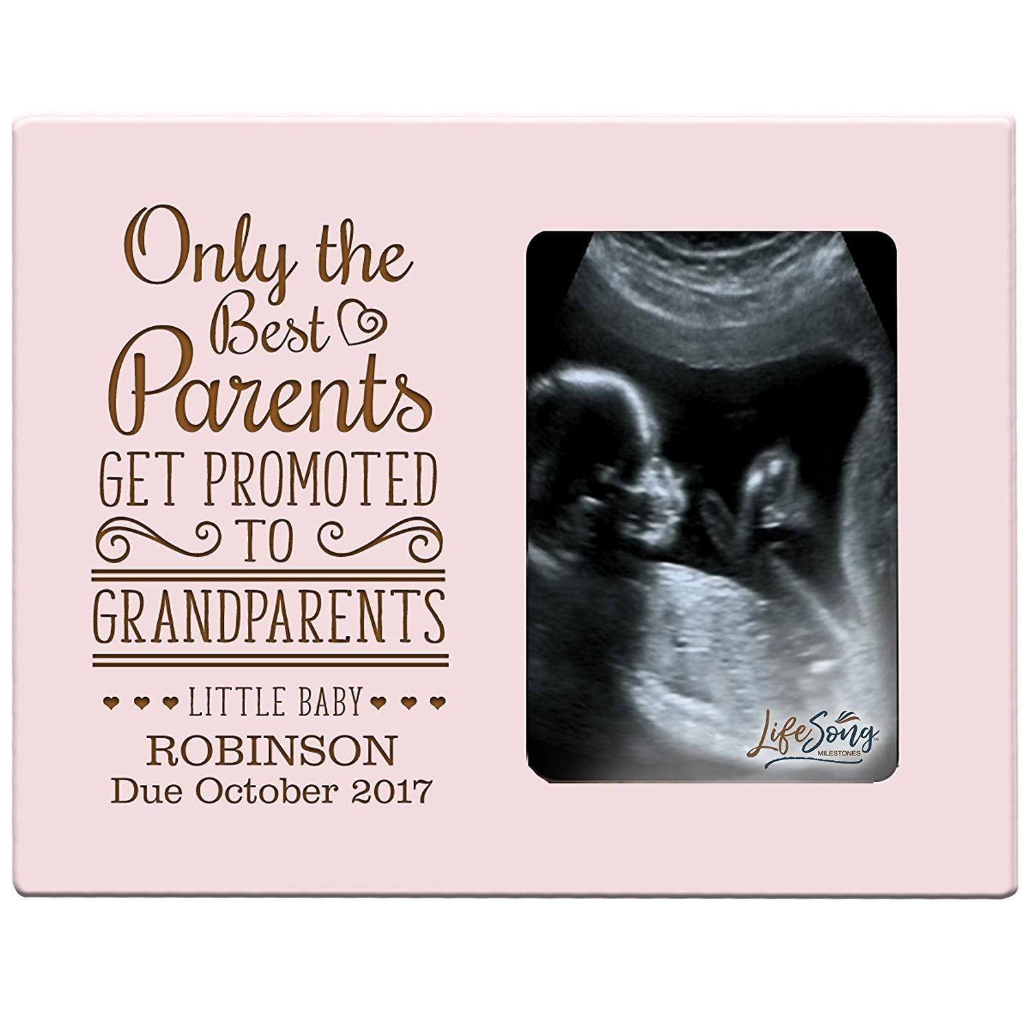 Personalized New Baby birth announcement picture frame - LifeSong Milestones