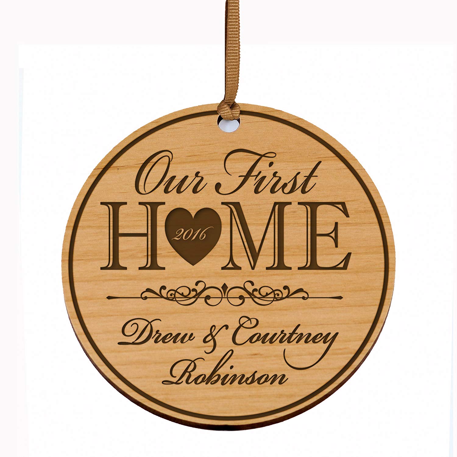 Personalized Our First Christmas New Home Ornaments - LifeSong Milestones