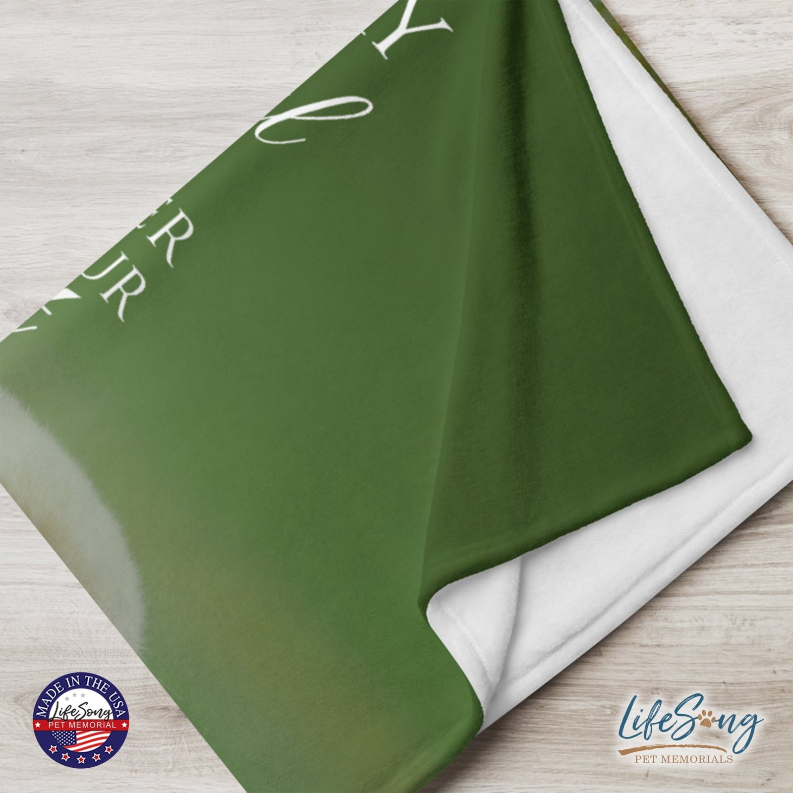 Personalized Pet Memorial Printed Throw Blanket - A Memory Is A Beautiful Joy - LifeSong Milestones