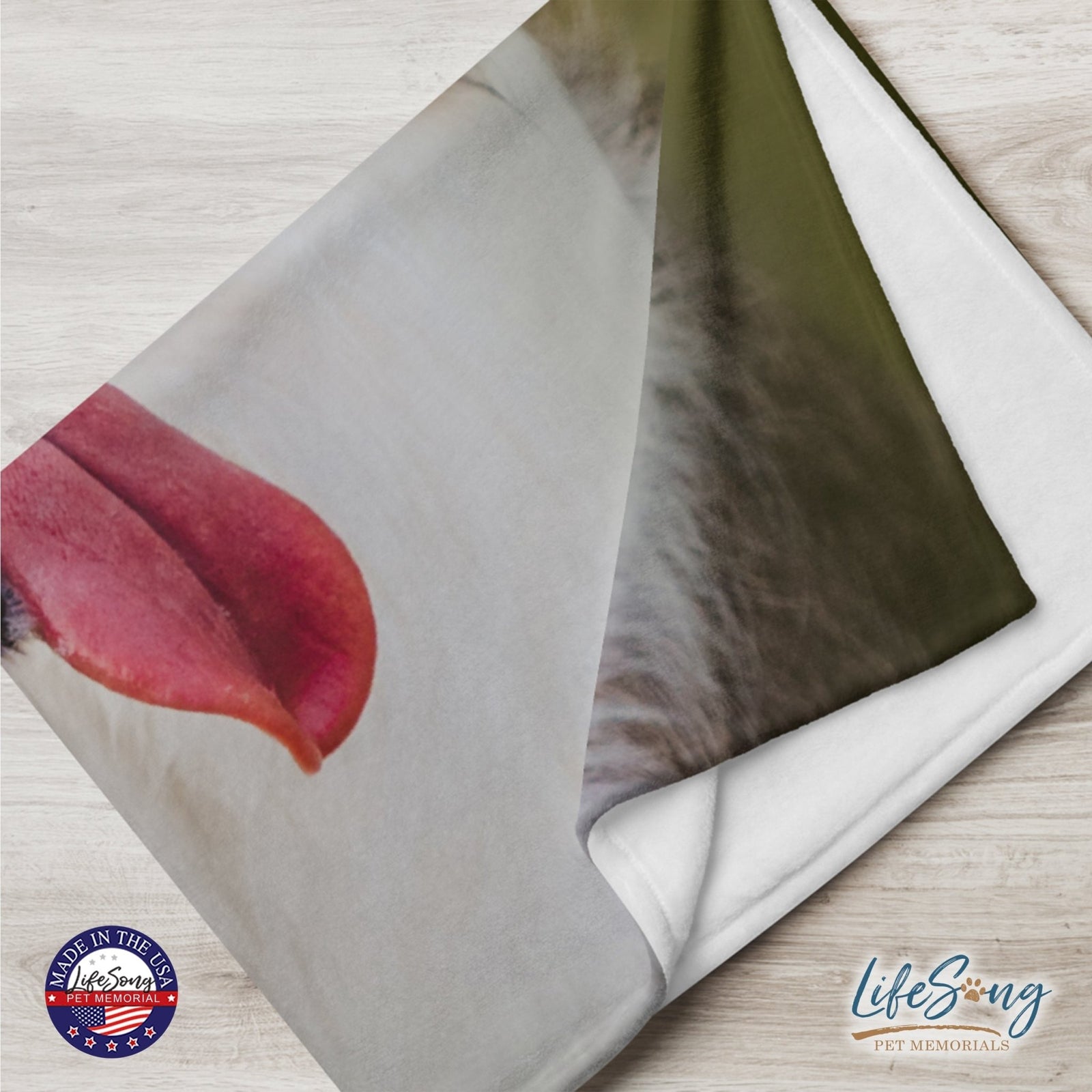 Personalized Pet Memorial Printed Throw Blanket - You Were My Favorite Hello - LifeSong Milestones