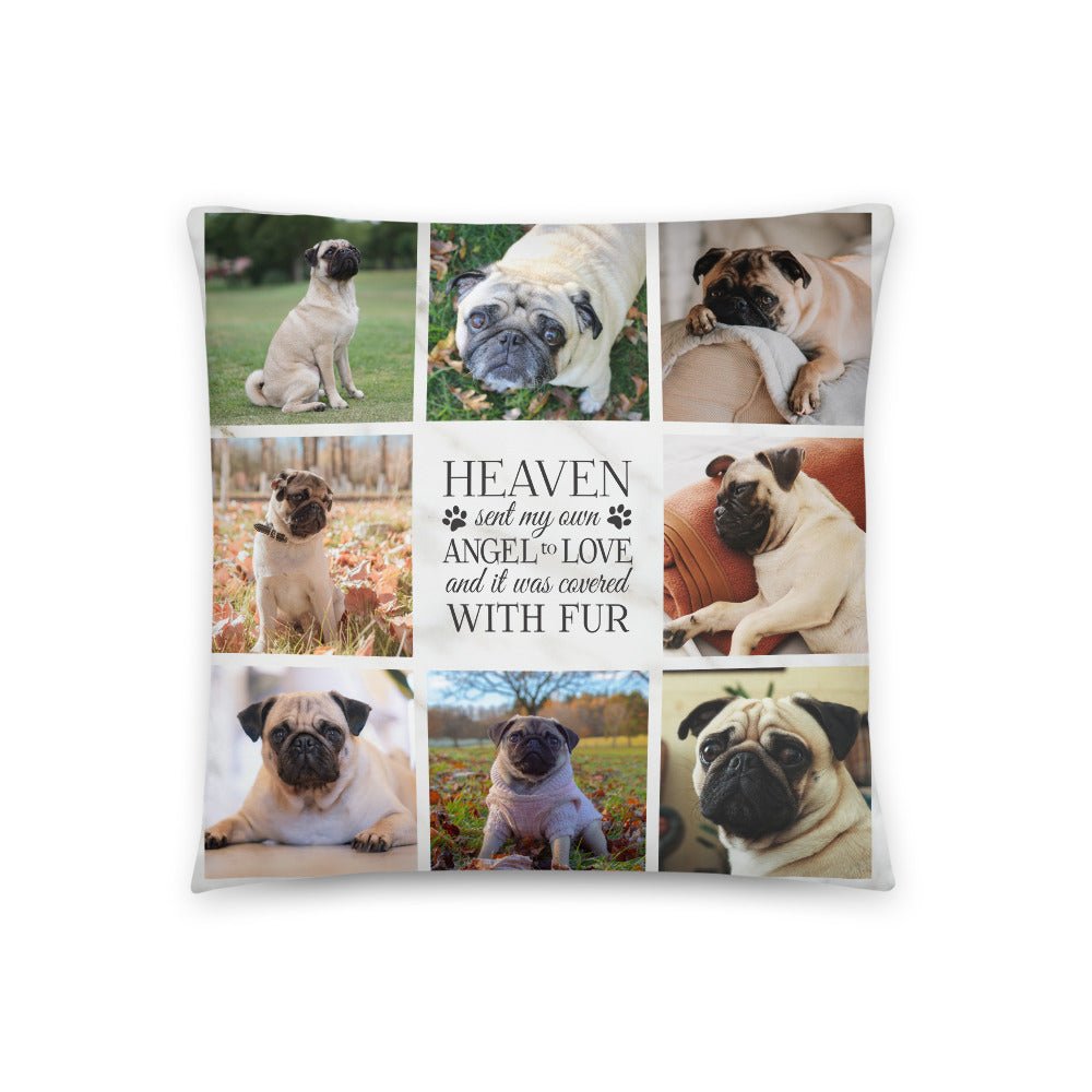 Personalized Pet Memorial Printed Throw Pillow - Heaven Sent My Own Angel - LifeSong Milestones