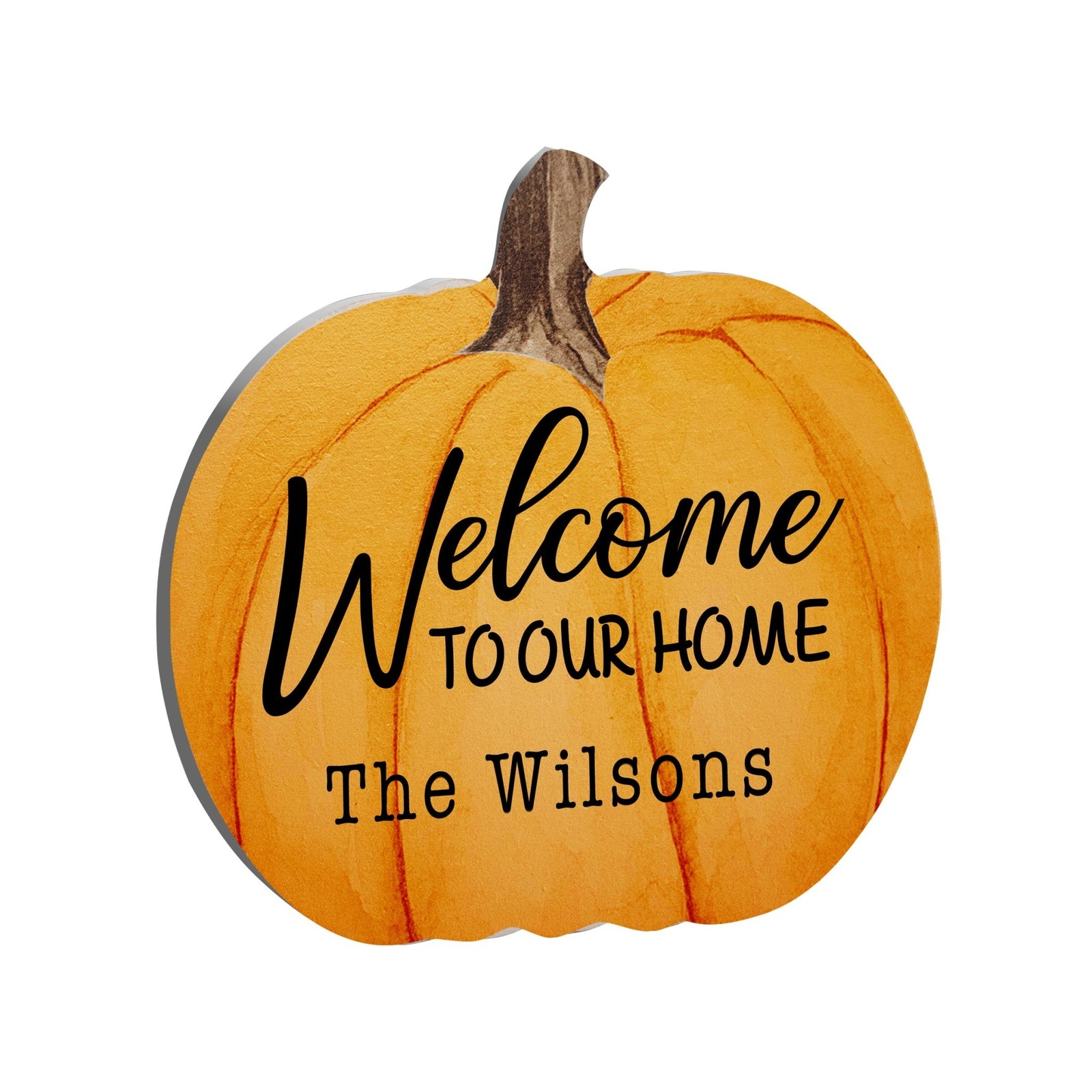 Personalized Pumpkin shelf decor Decorative Home Décor - Welcome To Our Home - LifeSong Milestones