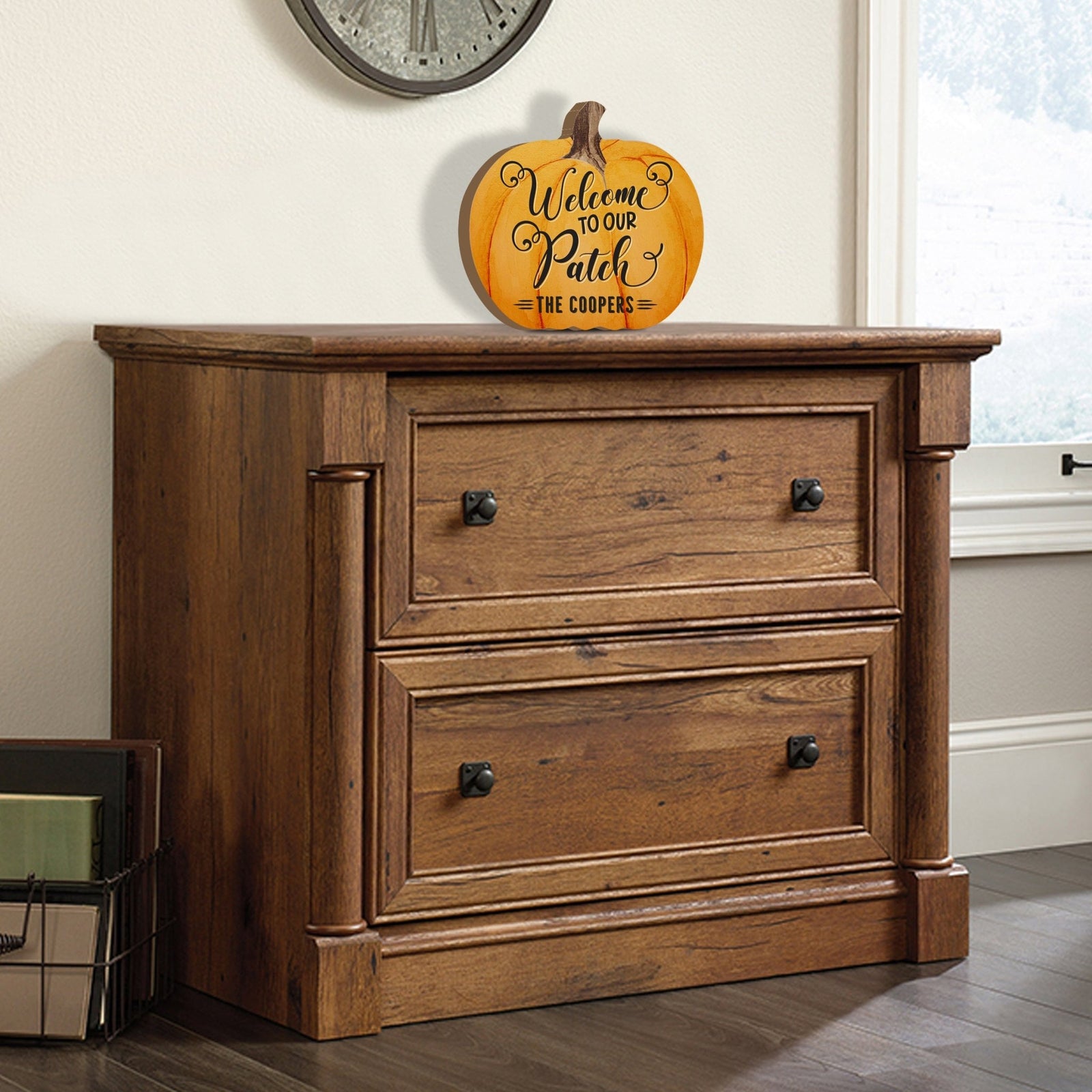 Personalized Pumpkin shelf decor Decorative Home Décor - Welcome To Our Patch - LifeSong Milestones