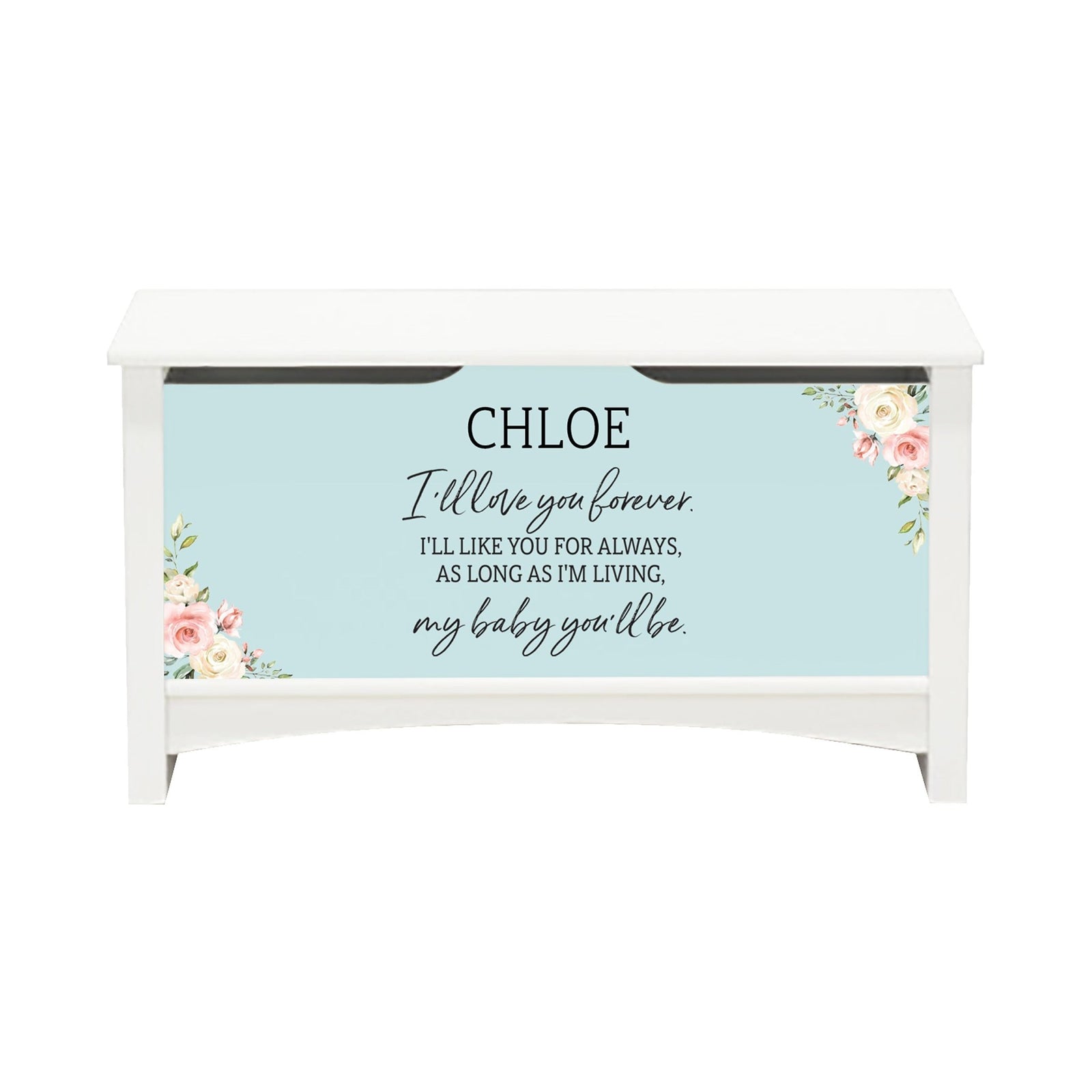 Personalized Room Organizer Toy Blanket Storage Chest Box - (BOYS AND GIRLS) - LifeSong Milestones