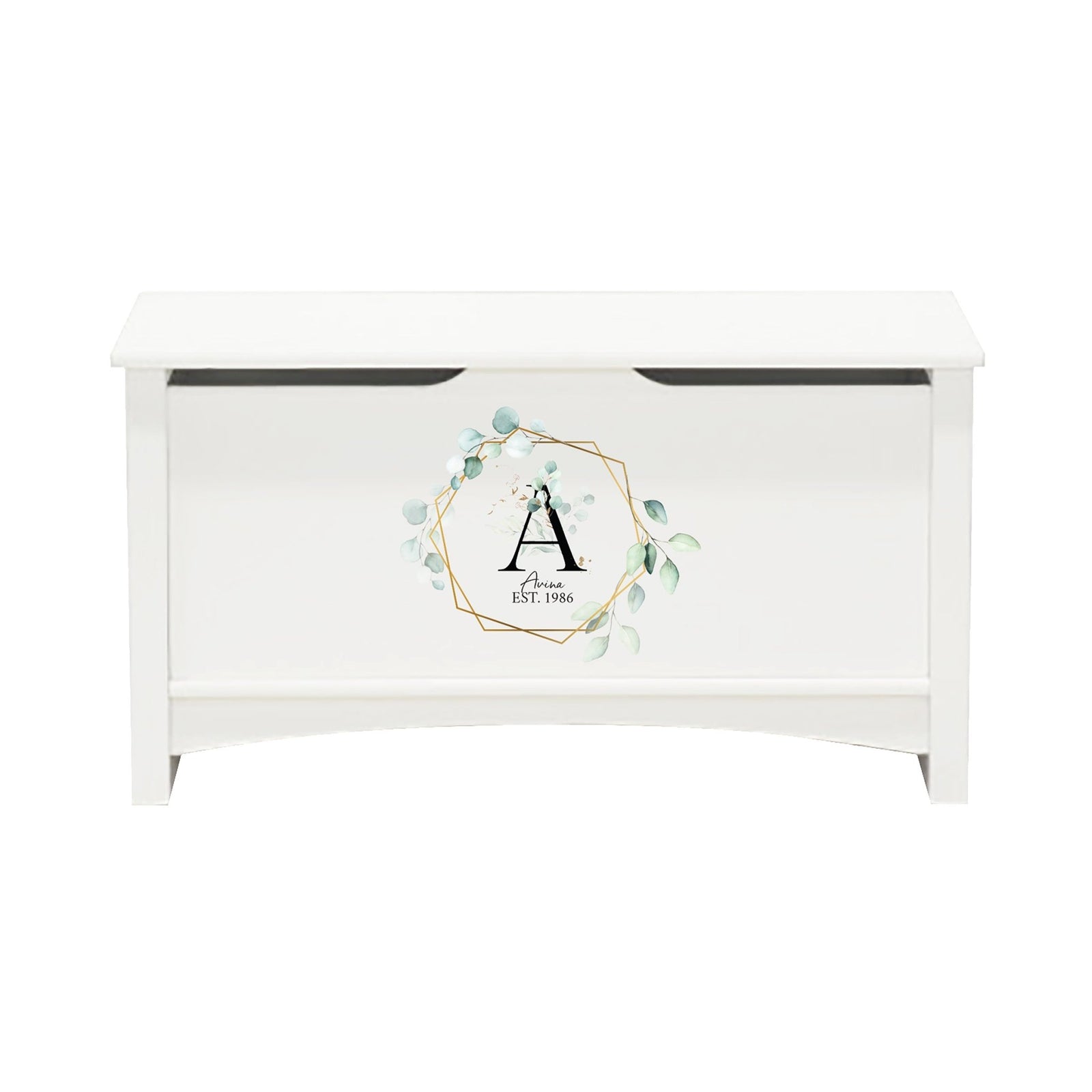 Personalized Room Organizer Toy Blanket Storage Chest Box - (FAMILY) - LifeSong Milestones