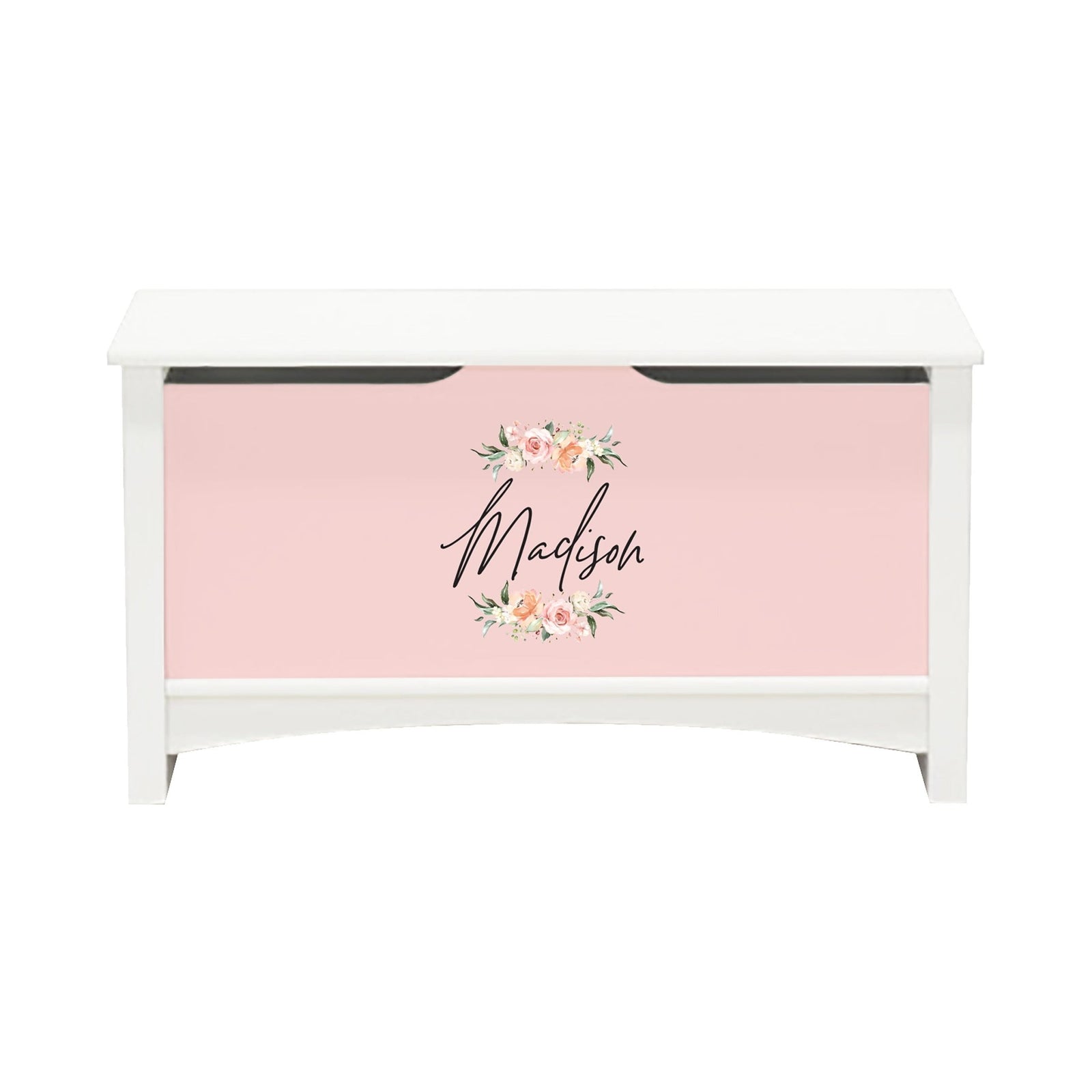 Personalized Room Organizer Toy Blanket Storage Chest Box - (GIRLS) - LifeSong Milestones