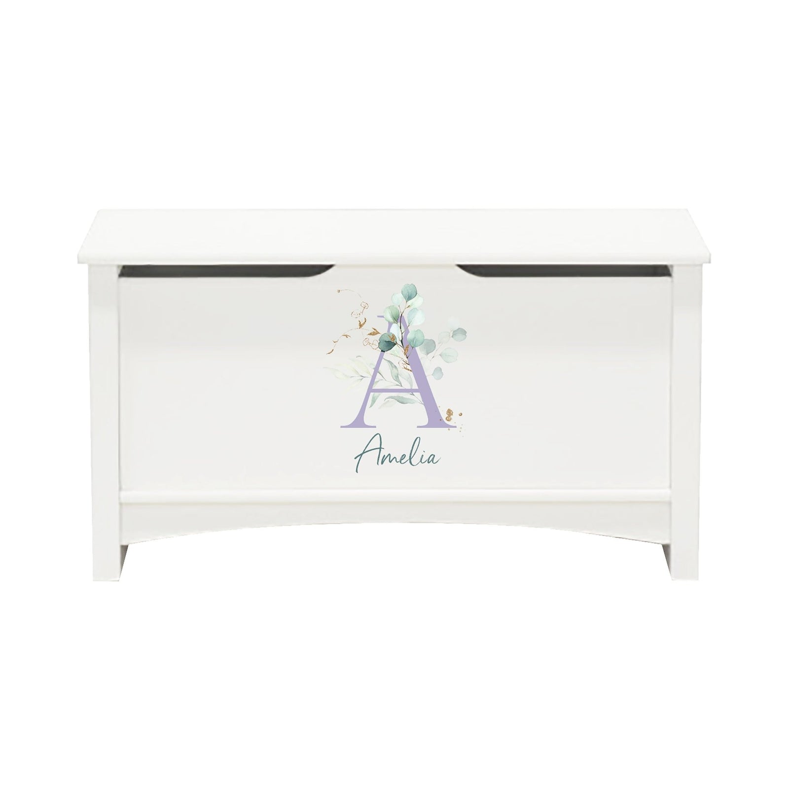 Personalized Room Organizer Toy Blanket Storage Chest Box - (GIRLS) - LifeSong Milestones