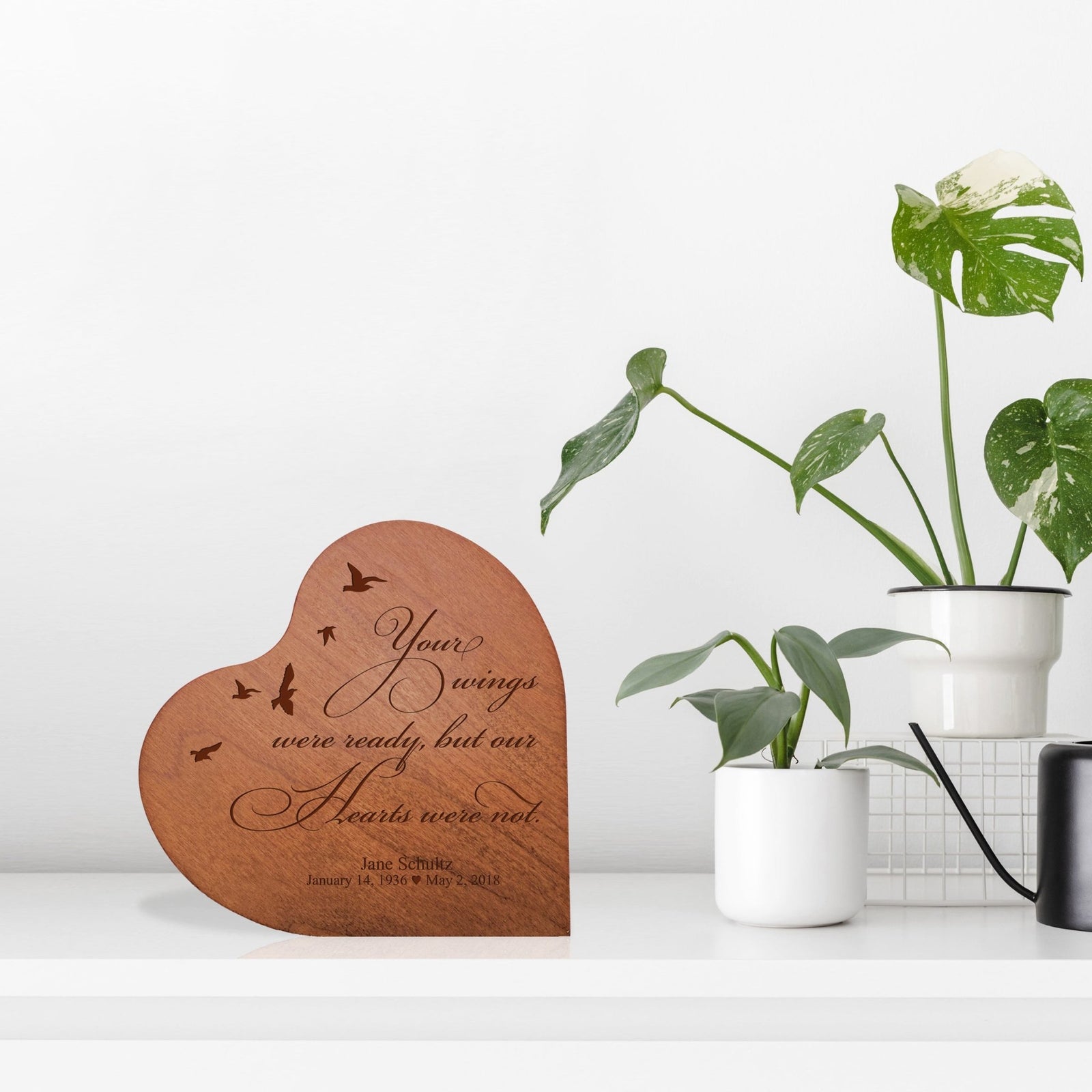 Personalized Small Heart Cremation Urn Keepsake For Human Ashes Because Someone - LifeSong Milestones