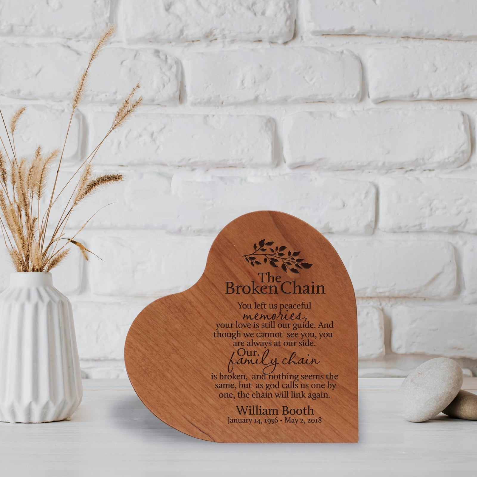 Custom Funeral Engraved Heart Keepsake Urns For Bereavement Gifts