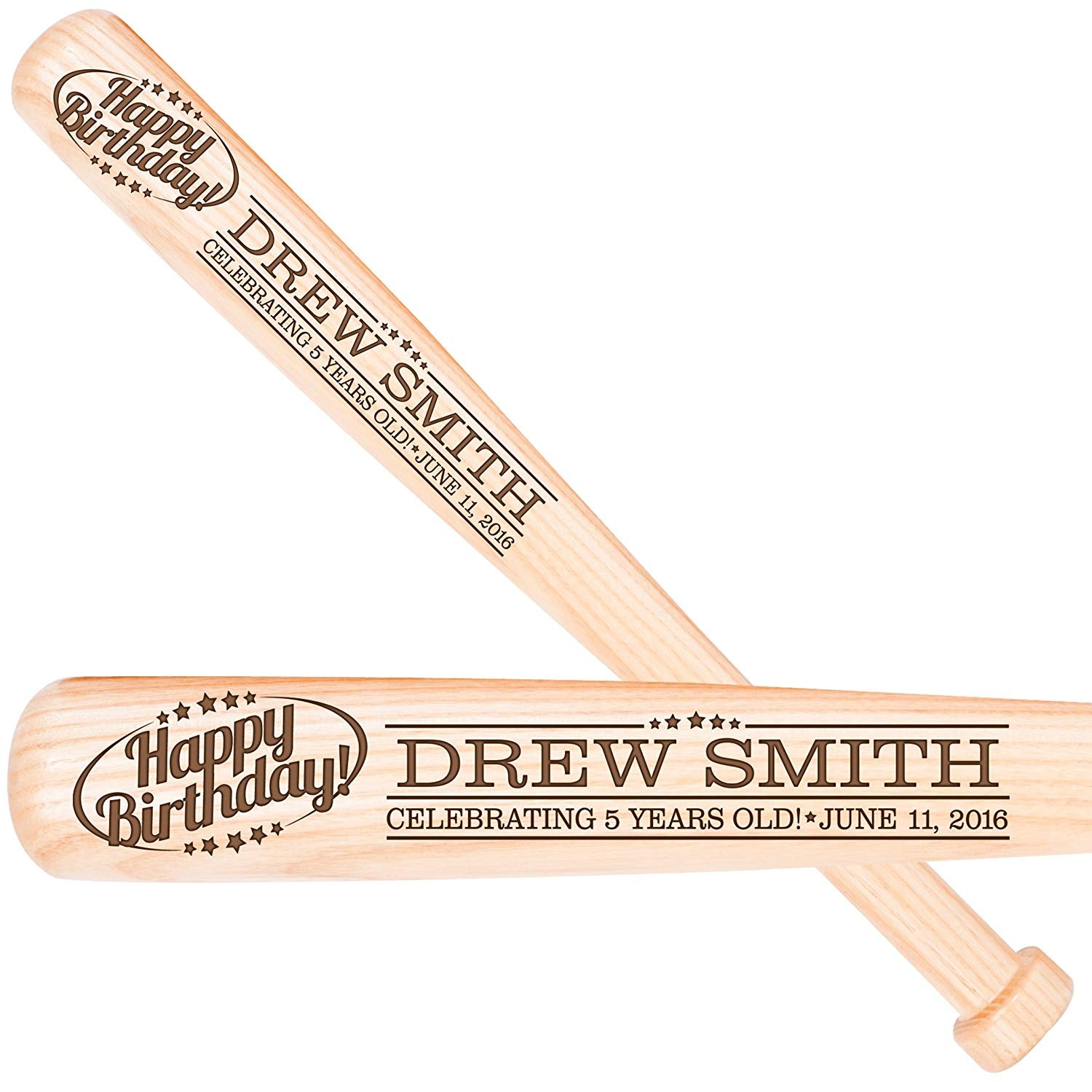Personalized Unique Birthday Day Décor Baseball Bat Shelf Décor - LifeSong Milestones