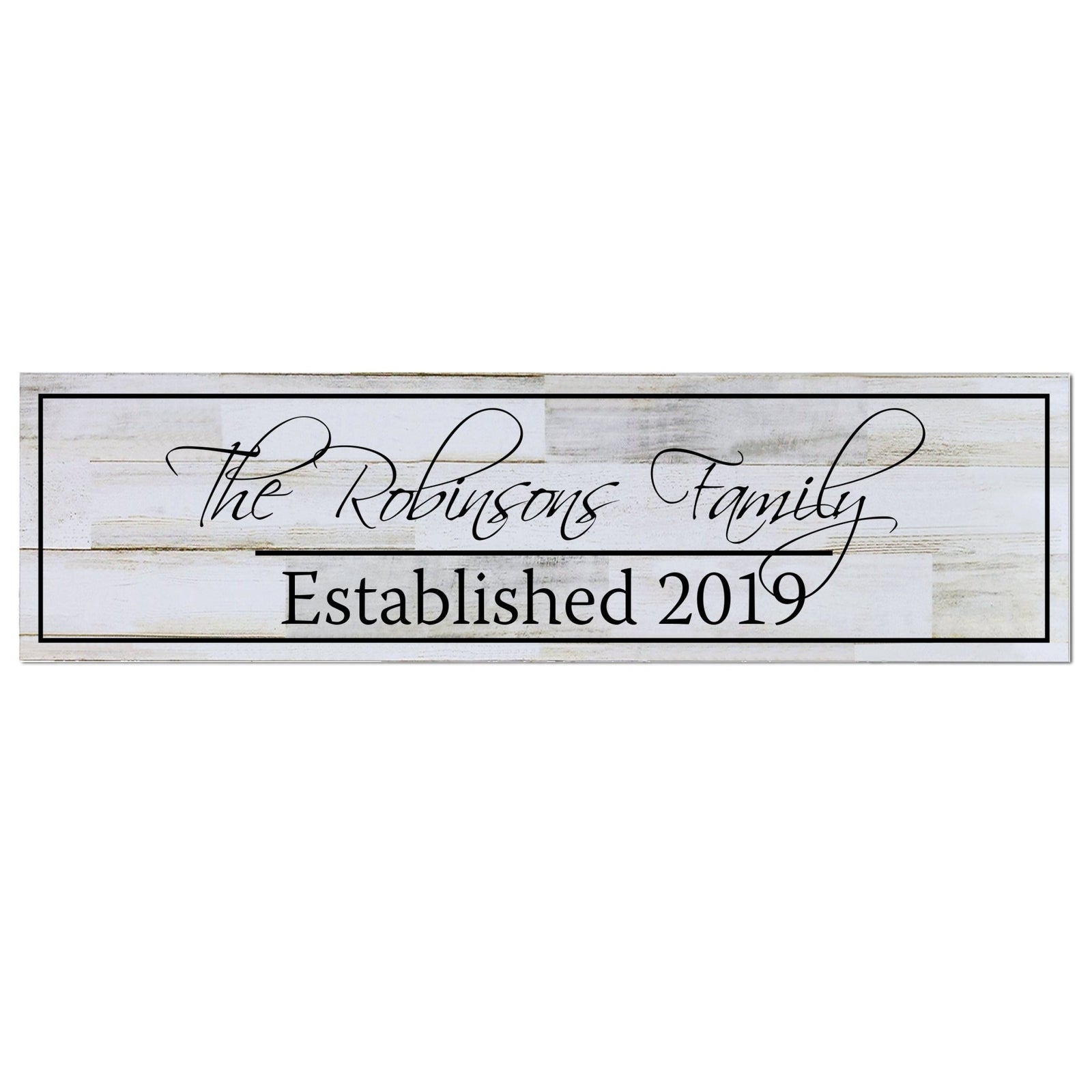 Personalized Wall Decor Family Established Signs - Established Date - LifeSong Milestones