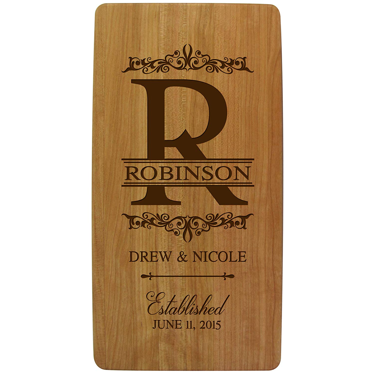 Personalized Wedding Anniversary Cutting Boards - Established Date - LifeSong Milestones