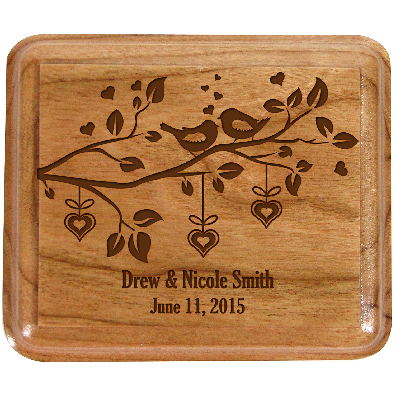 Personalized Wedding Ceremony Ring Box "Birds" - LifeSong Milestones