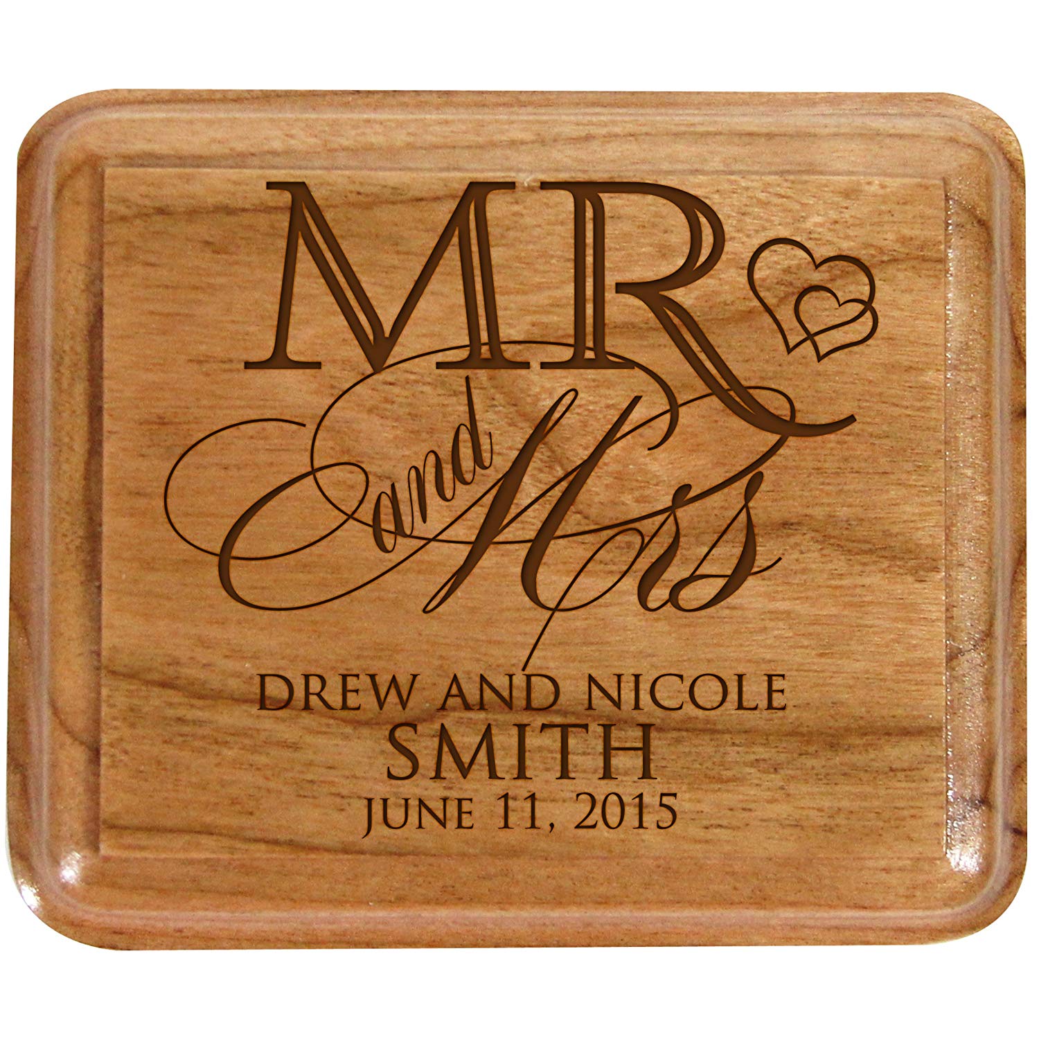 Personalized Wedding Ceremony Ring Box "Mr. Mrs." - LifeSong Milestones
