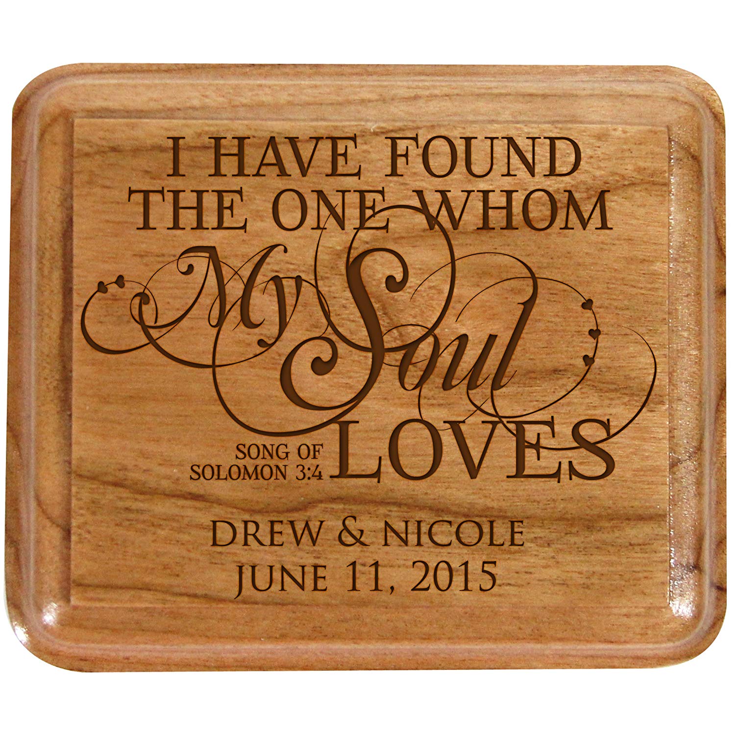 Personalized Wedding Ceremony Ring Box "My Soul" - LifeSong Milestones
