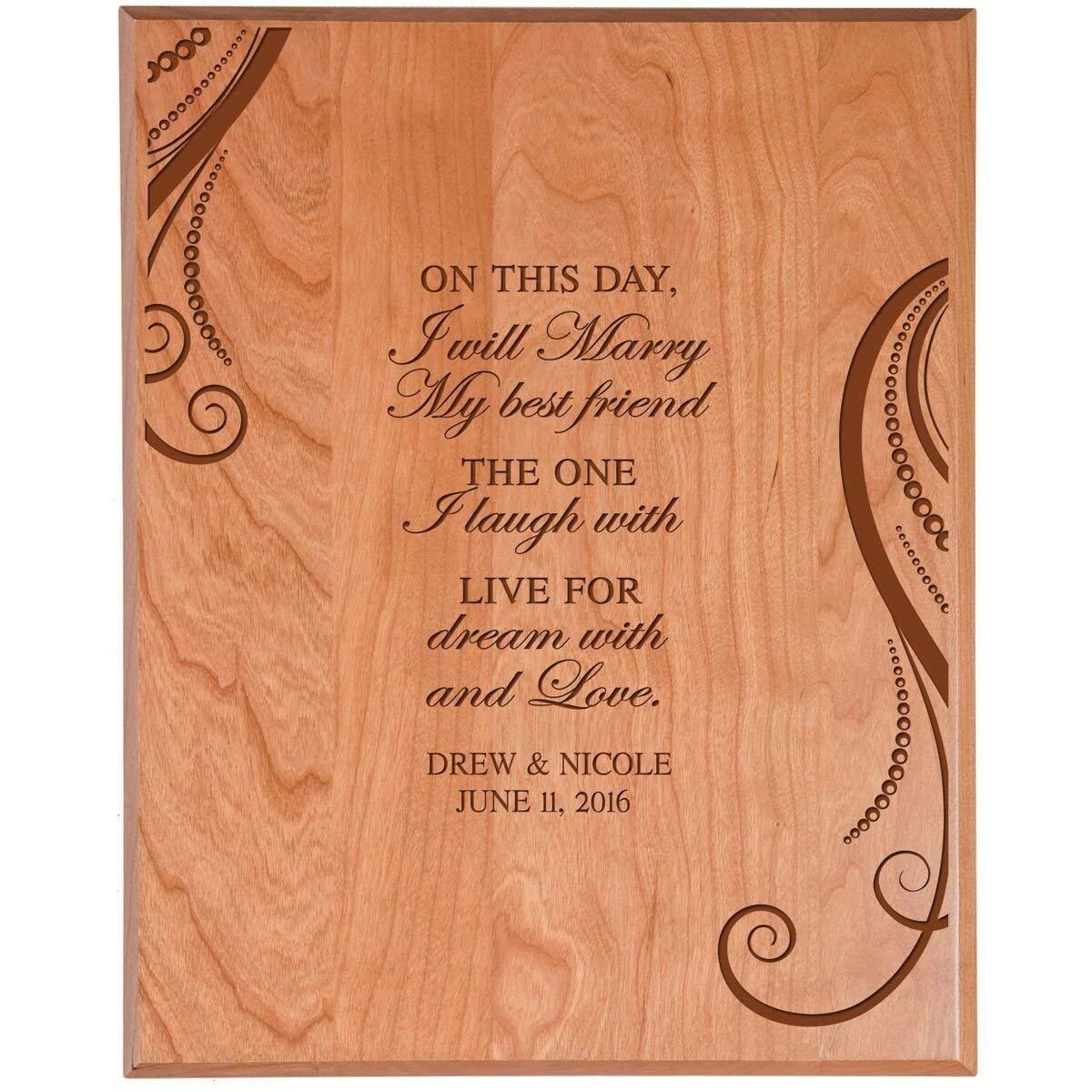 Personalized Wedding Plaque Sign - LifeSong Milestones
