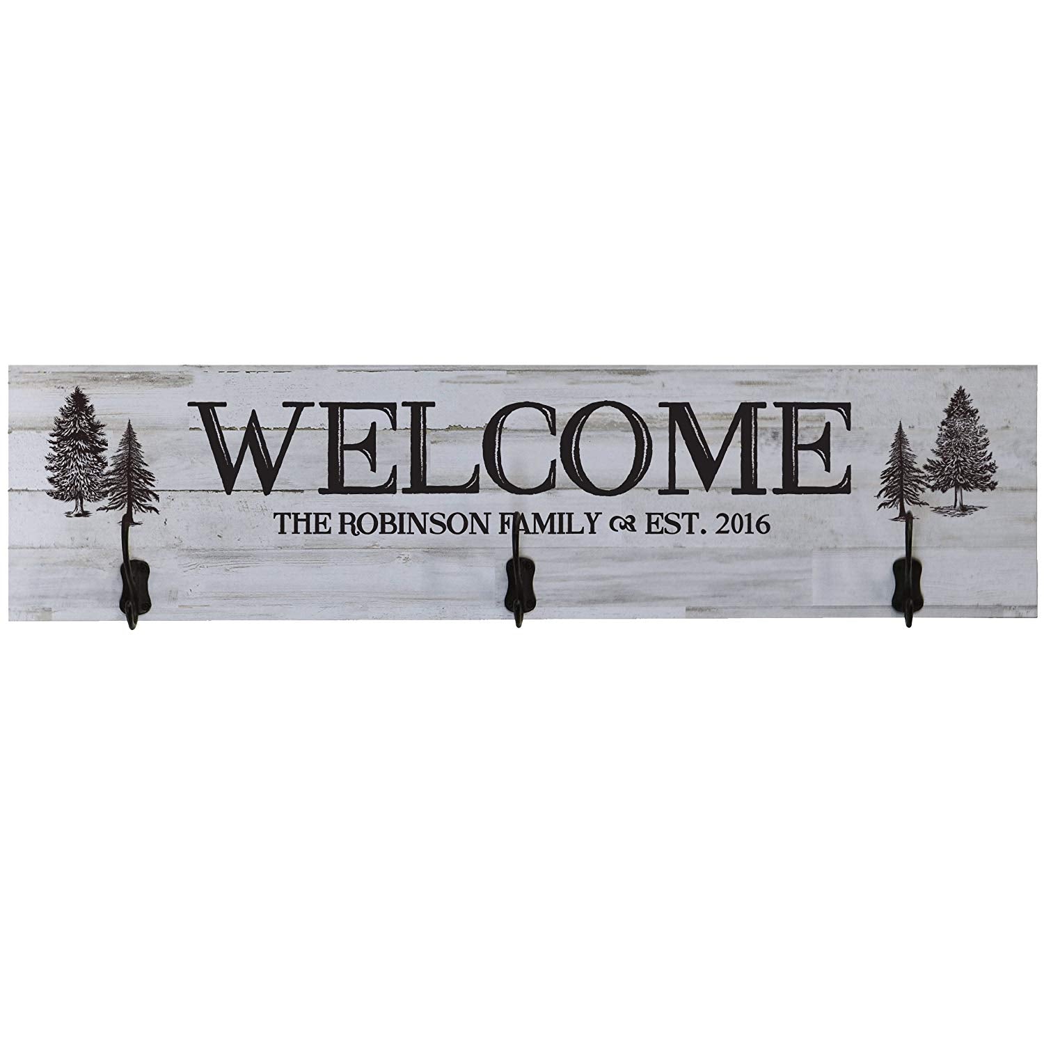 Personalized Welcome Family Established Date Wall Signs - LifeSong Milestones