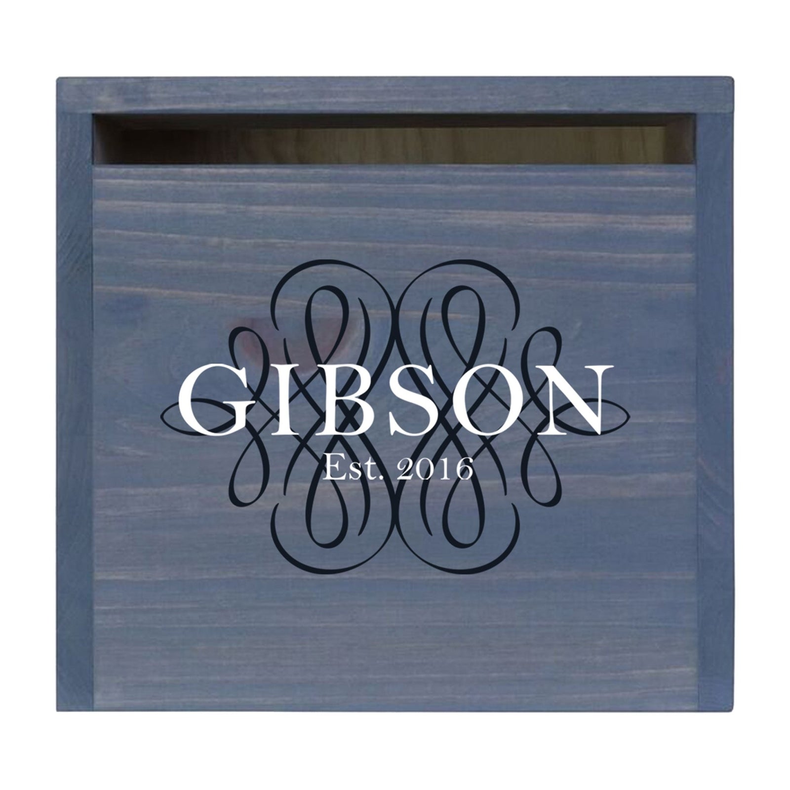 Personalized Wooden Card Box for Wedding Ceremonies, Venues, Receptions, Bridal Showers, and Engagement Parties 13.5x12 - Gibson - LifeSong Milestones