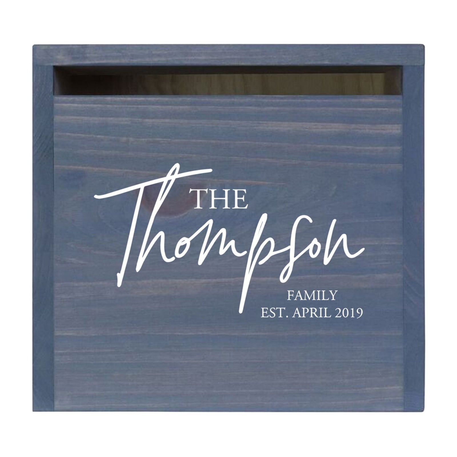 Personalized Wooden Card Box for Wedding Ceremonies, Venues, Receptions, Bridal Showers, and Engagement Parties 13.5x12 - The Thompson - LifeSong Milestones