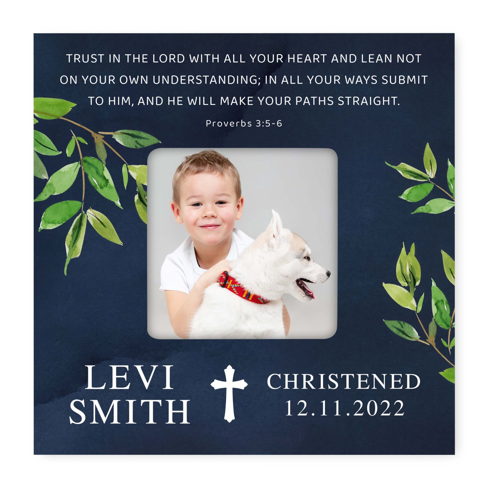Personalized Wooden Confirmation Picture Frame - LifeSong Milestones
