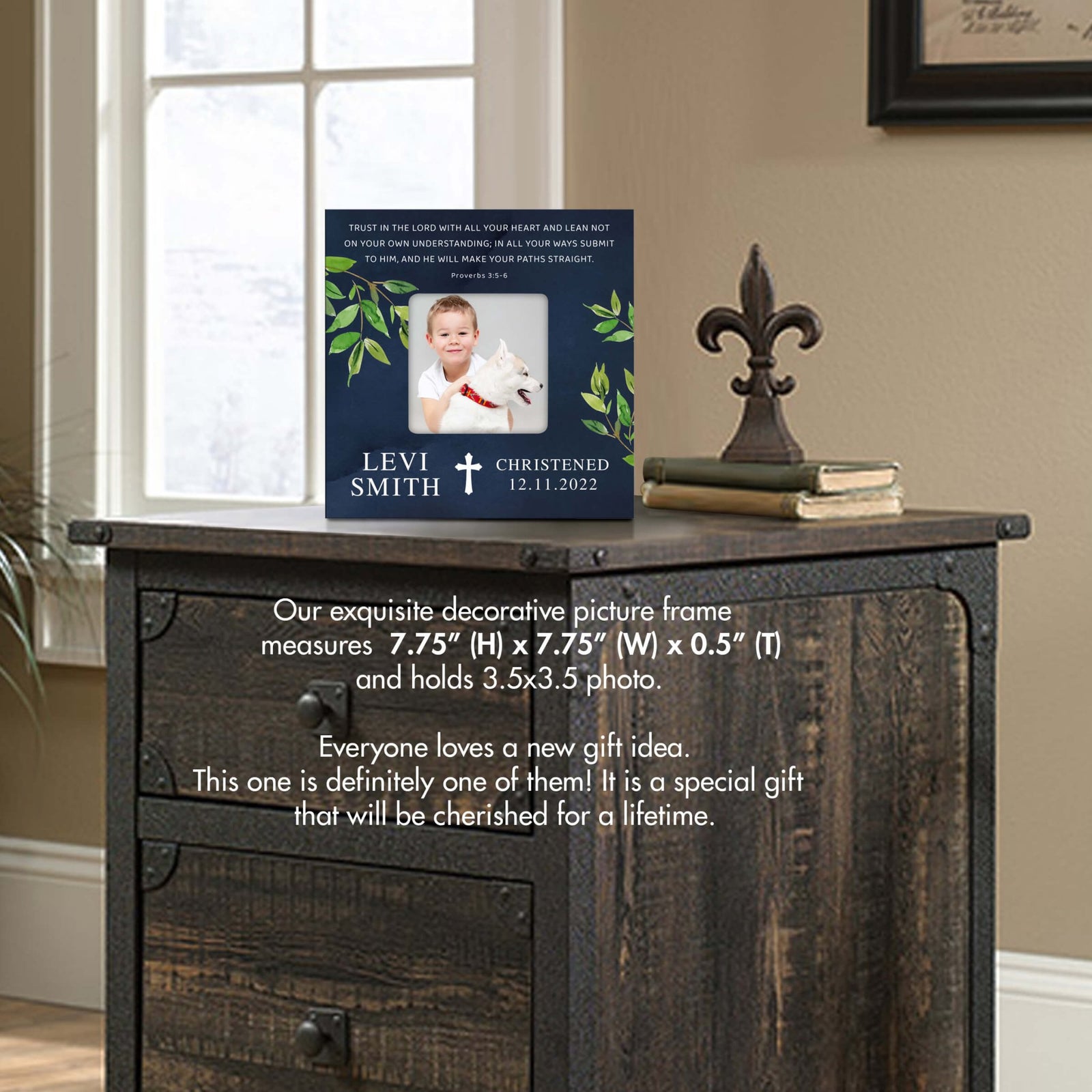 Personalized Wooden Confirmation Picture Frame - LifeSong Milestones