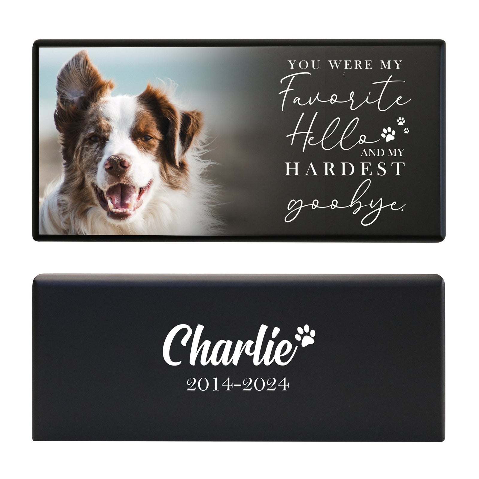 Personalized Wooden Dog Urn for Pet Ashes with Custom Engraving and Natural Finish - You Were My Favorite - LifeSong Milestones