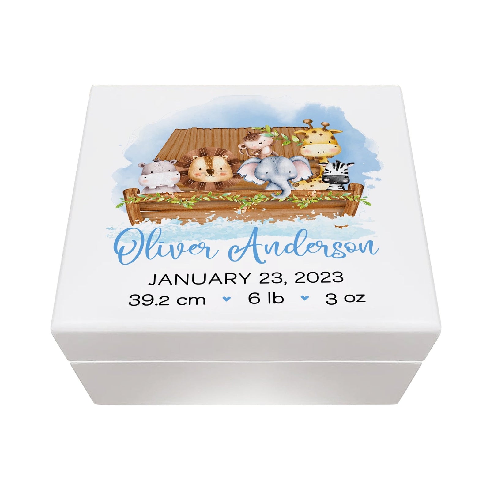 Personalized Wooden Keepsake Box for Baby Boy Girl| Baptism Baby Dedication Birthday Jewelry Keepsake Box - LifeSong Milestones