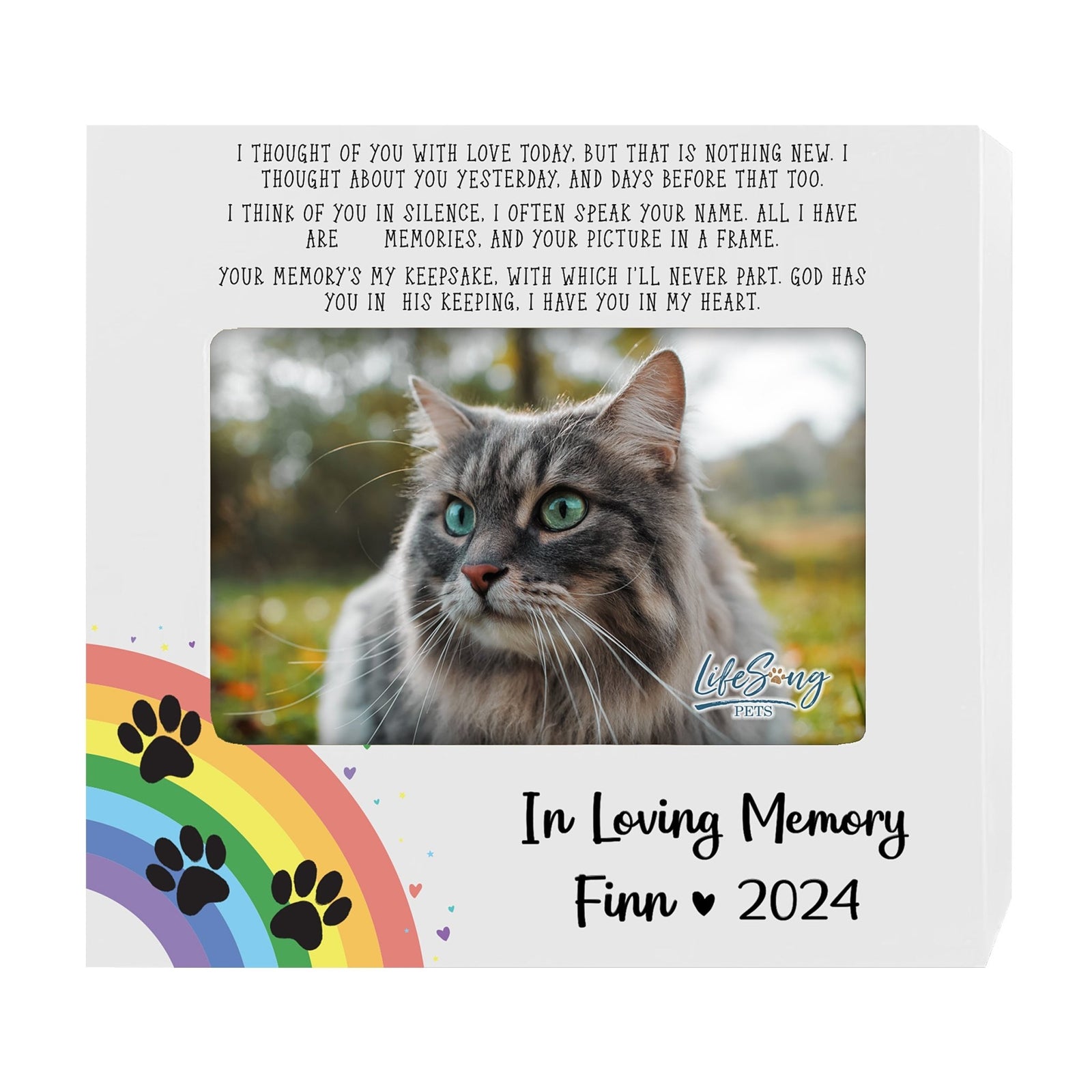 Personalized Wooden Pet Urn with Photo – Handcrafted Pet Remembrance Urn for Dogs & Cats - In Loving Memory - LifeSong Milestones