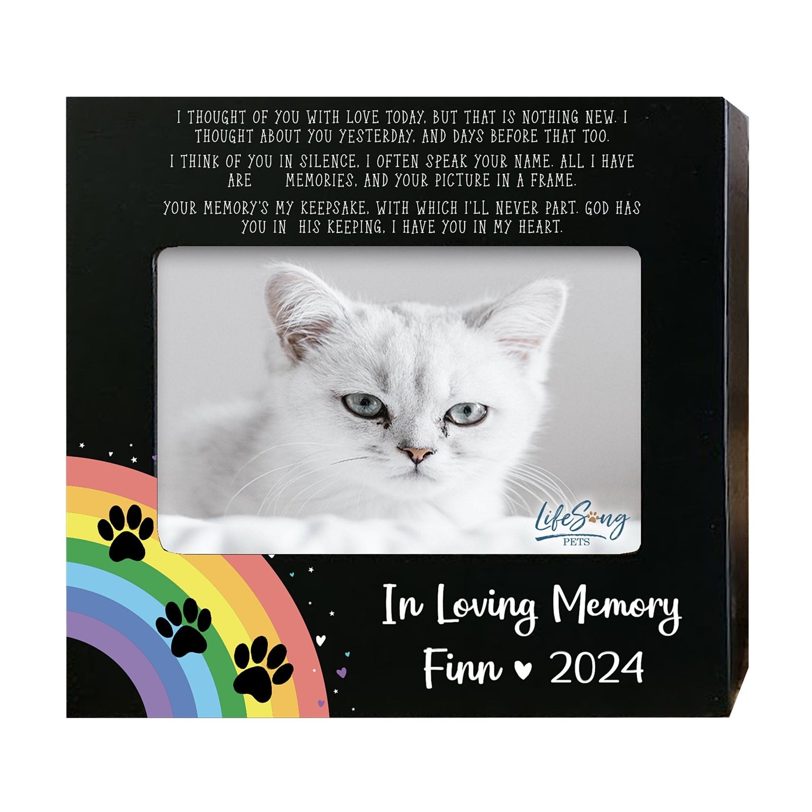 Personalized Wooden Pet Urn with Photo – Handcrafted Pet Remembrance Urn for Dogs & Cats - In Loving Memory - LifeSong Milestones