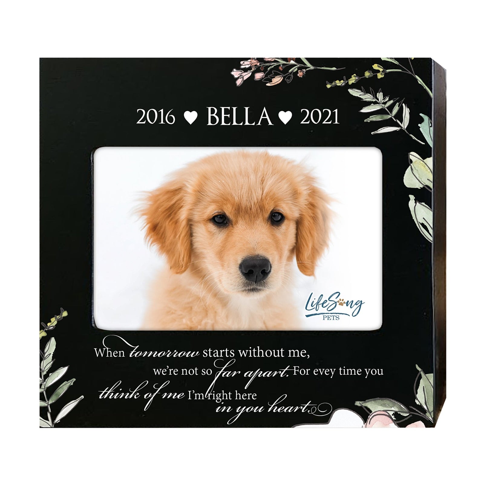 Personalized Wooden Pet Urn with Photo – Handcrafted Pet Remembrance Urn for Dogs & Cats - When Tomorrow Starts - LifeSong Milestones