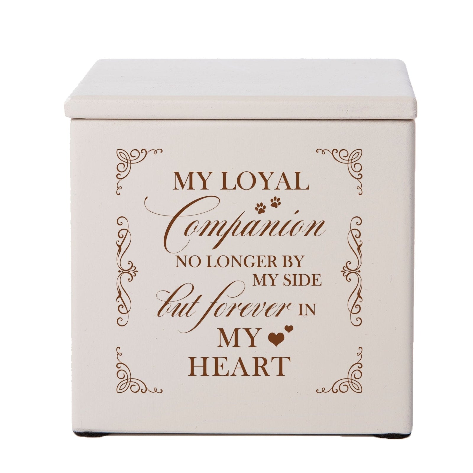 Engraved Funeral Wooden Keepsake Box for Beloved Pet