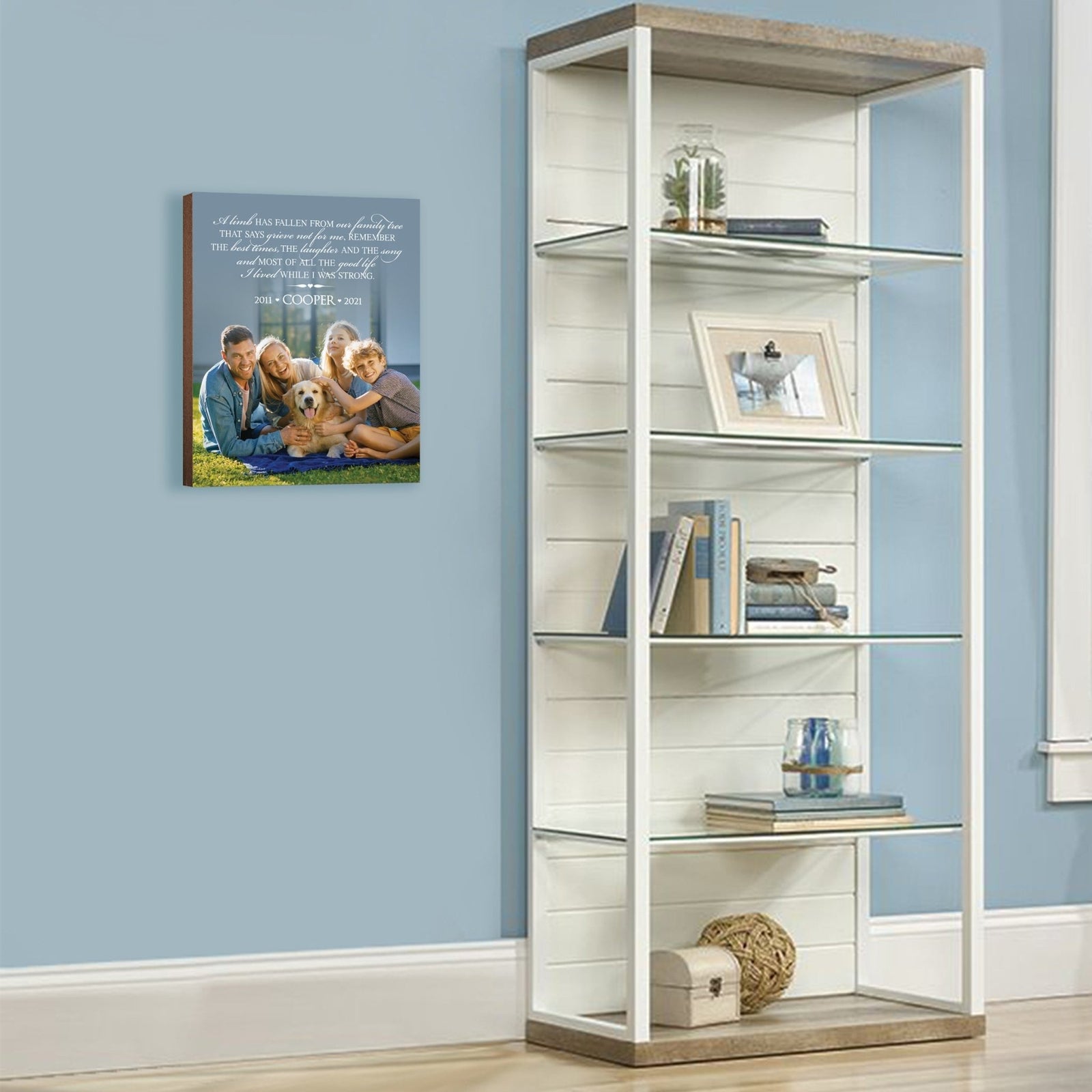 Pet Memorial Custom Photo Wall Plaque Décor - A Limb Has Fallen From Our Family Tree - LifeSong Milestones