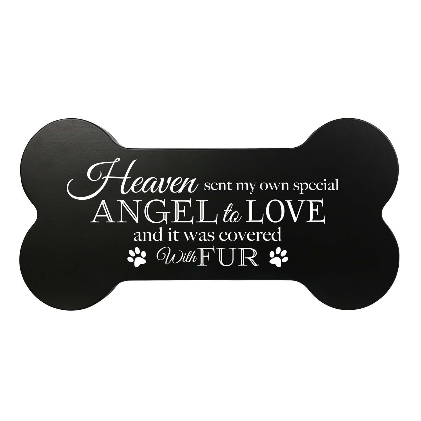Pet Memorial Dog Bone Cremation Urn for Dog - Heaven Sent My Own Angel - LifeSong Milestones