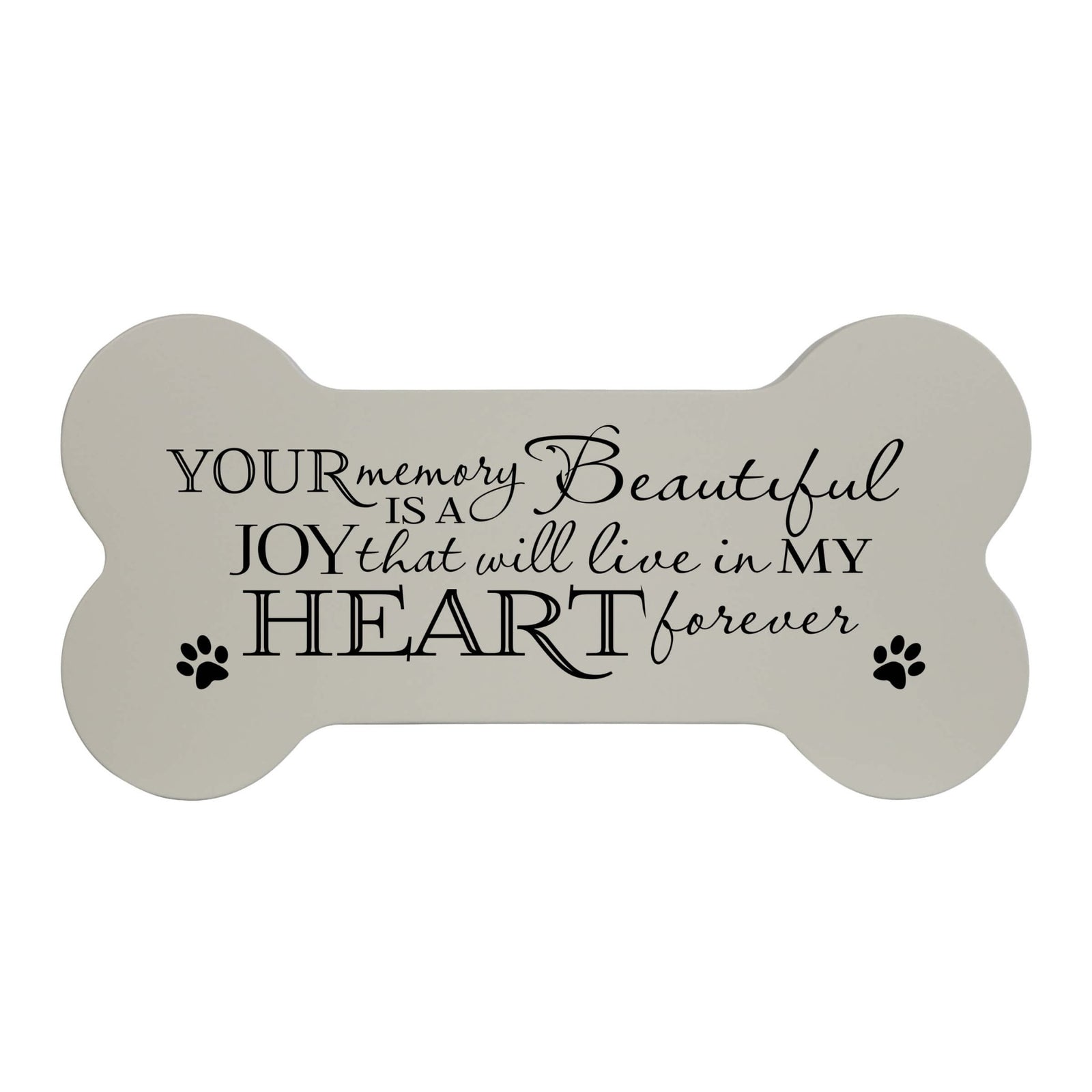 Pet Memorial Dog Bone Cremation Urn for Dog - Your Memory Is A Beautiful Joy - LifeSong Milestones