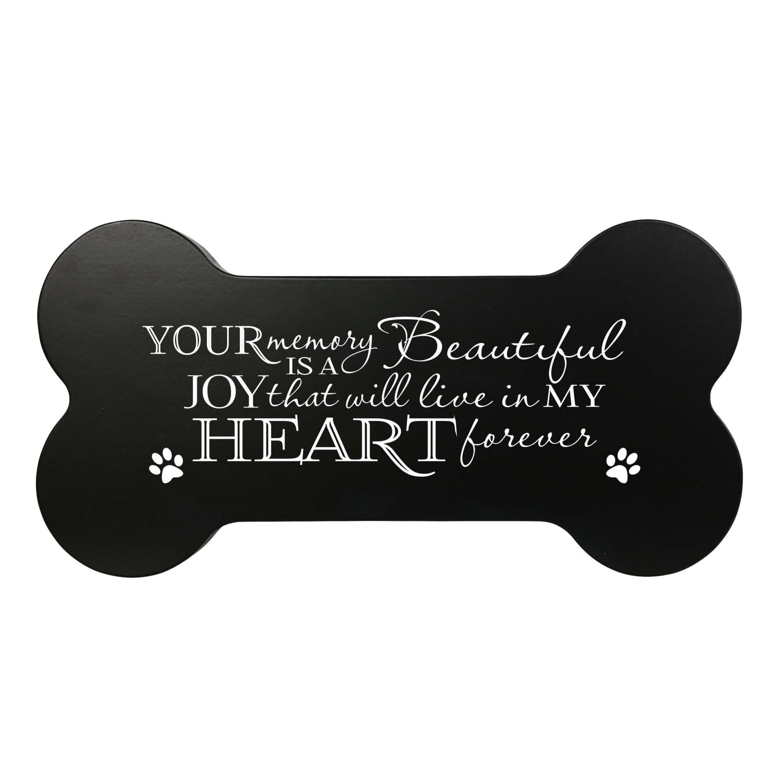 Pet Memorial Dog Bone Cremation Urn for Dog - Your Memory Is A Beautiful Joy - LifeSong Milestones