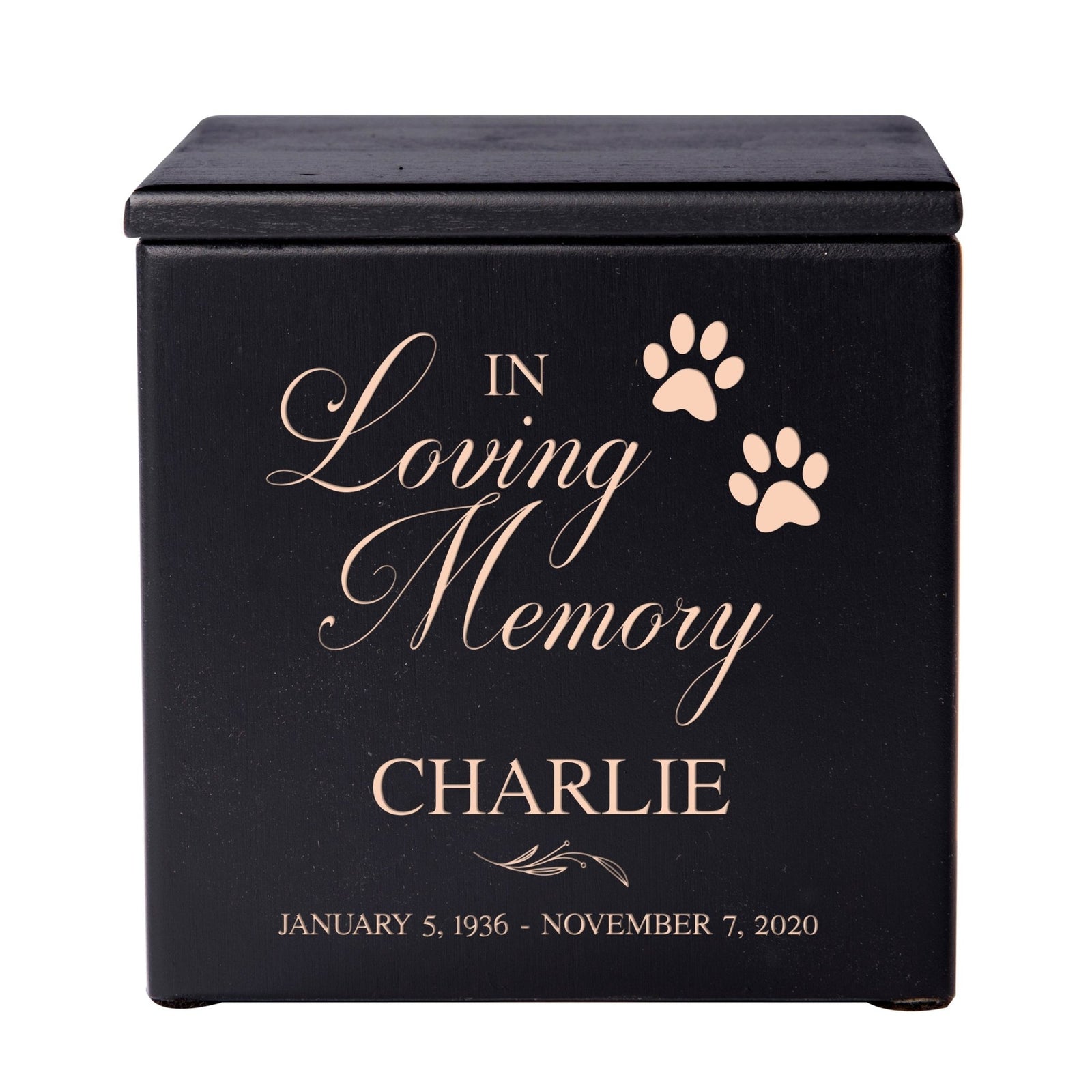 Personalized Small Decorative Wooden Pet Urns For Treasured Memories