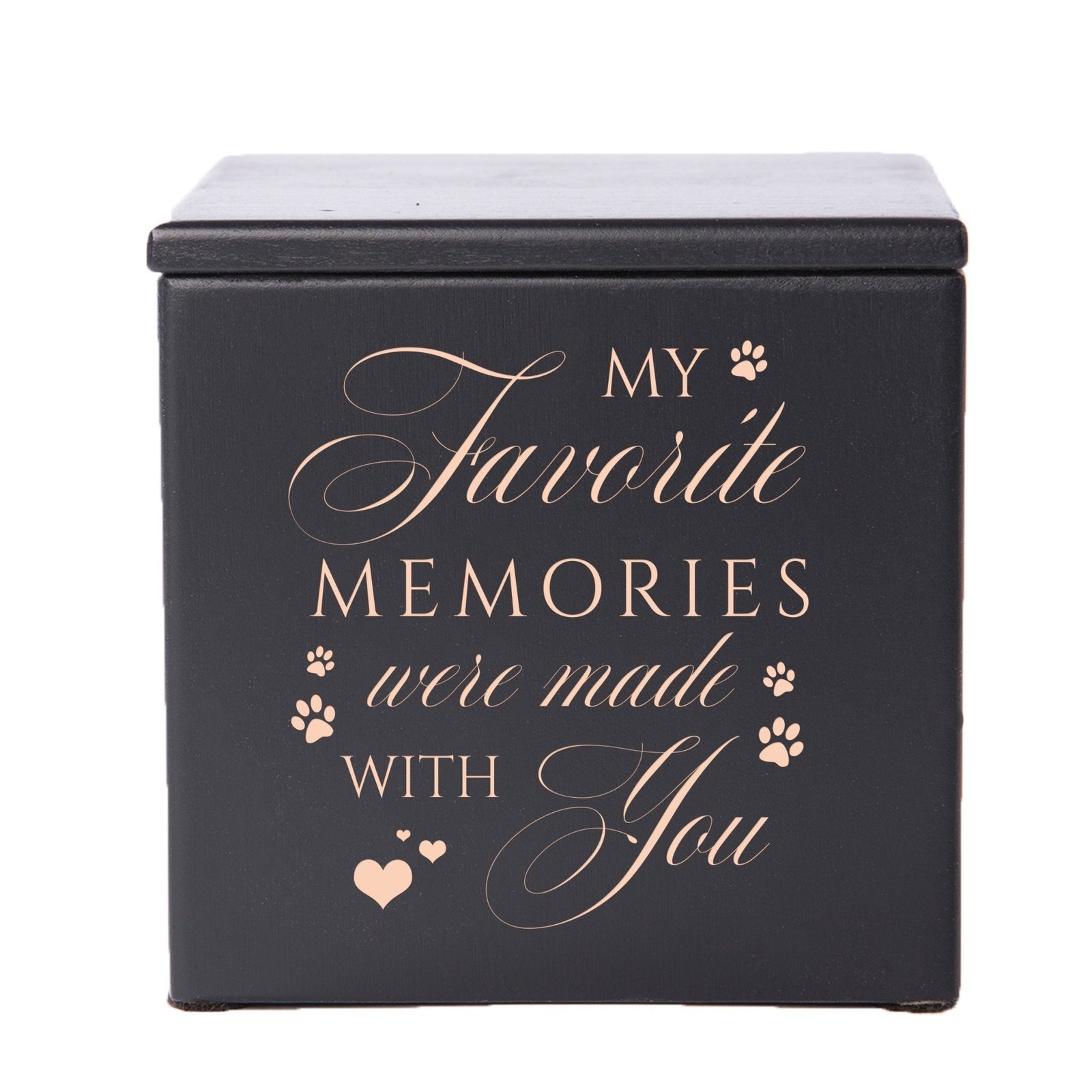 Pet Memorial Keepsake Cremation Urn Box for Dog or Cat - My Favorite Memories - LifeSong Milestones