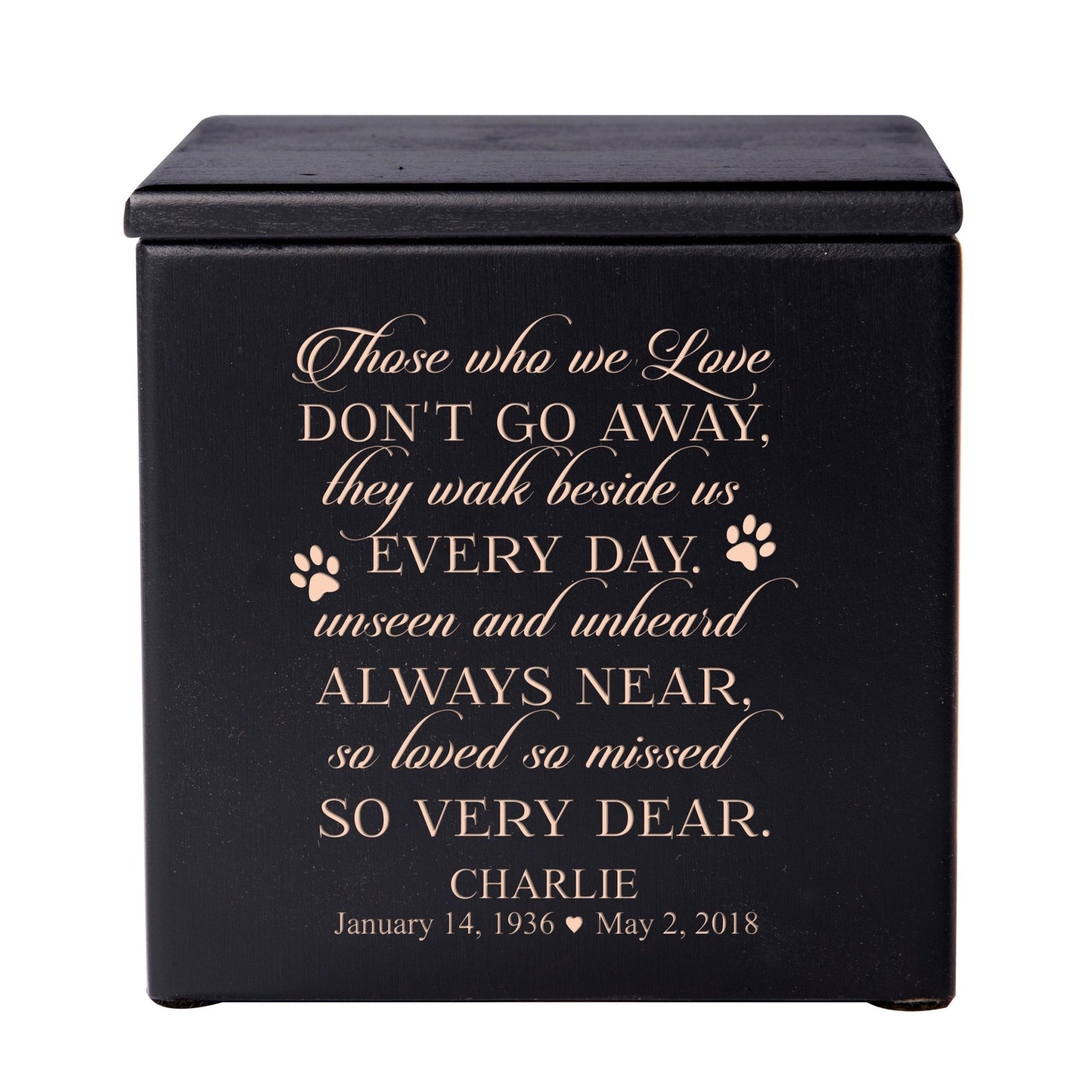 Personalized Wooden Memorial Pet Urns for Ashes