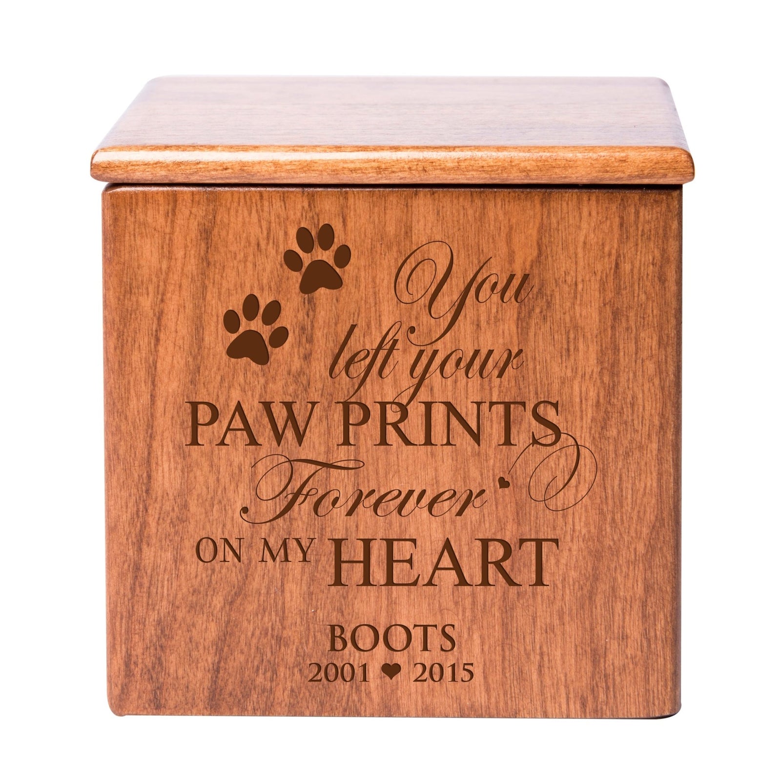 Personalized Wooden Memorial Pet Urns for Ashes