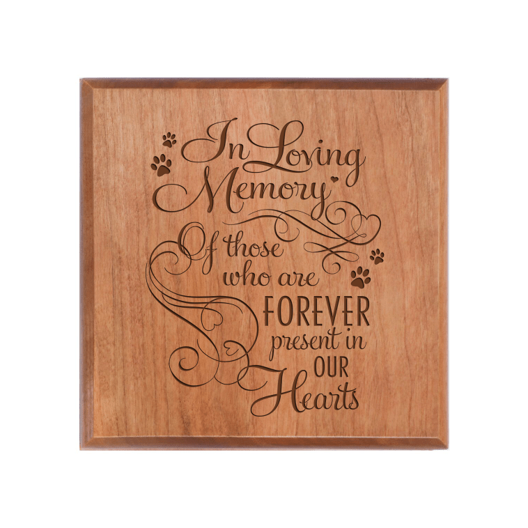 Pet Memorial Keepsake Urn Box for Dog or Cat - In Loving Memory - LifeSong Milestones
