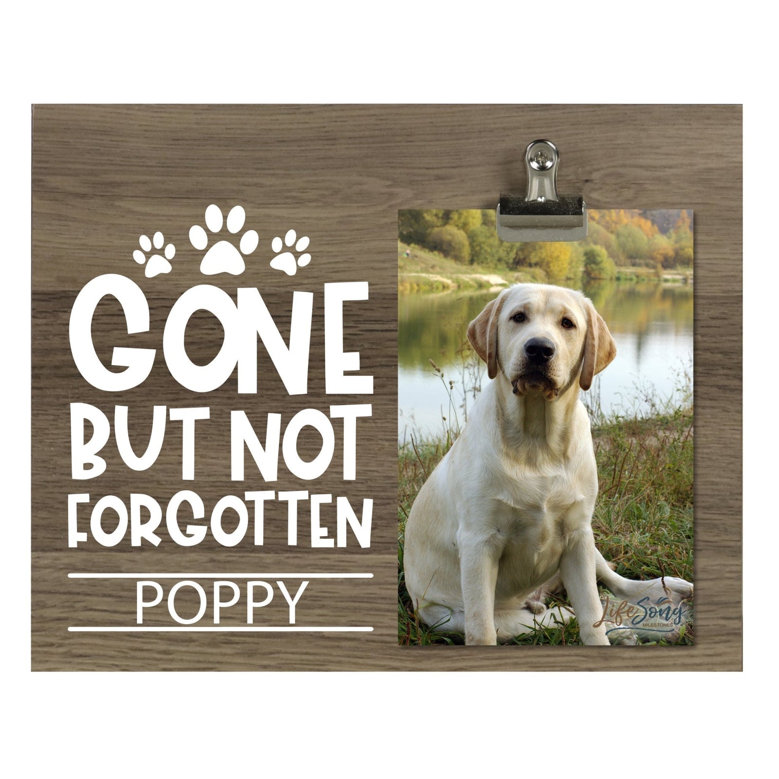 Pet Memorial Photo Clip Board - Gone But Not Forgotten - LifeSong Milestones