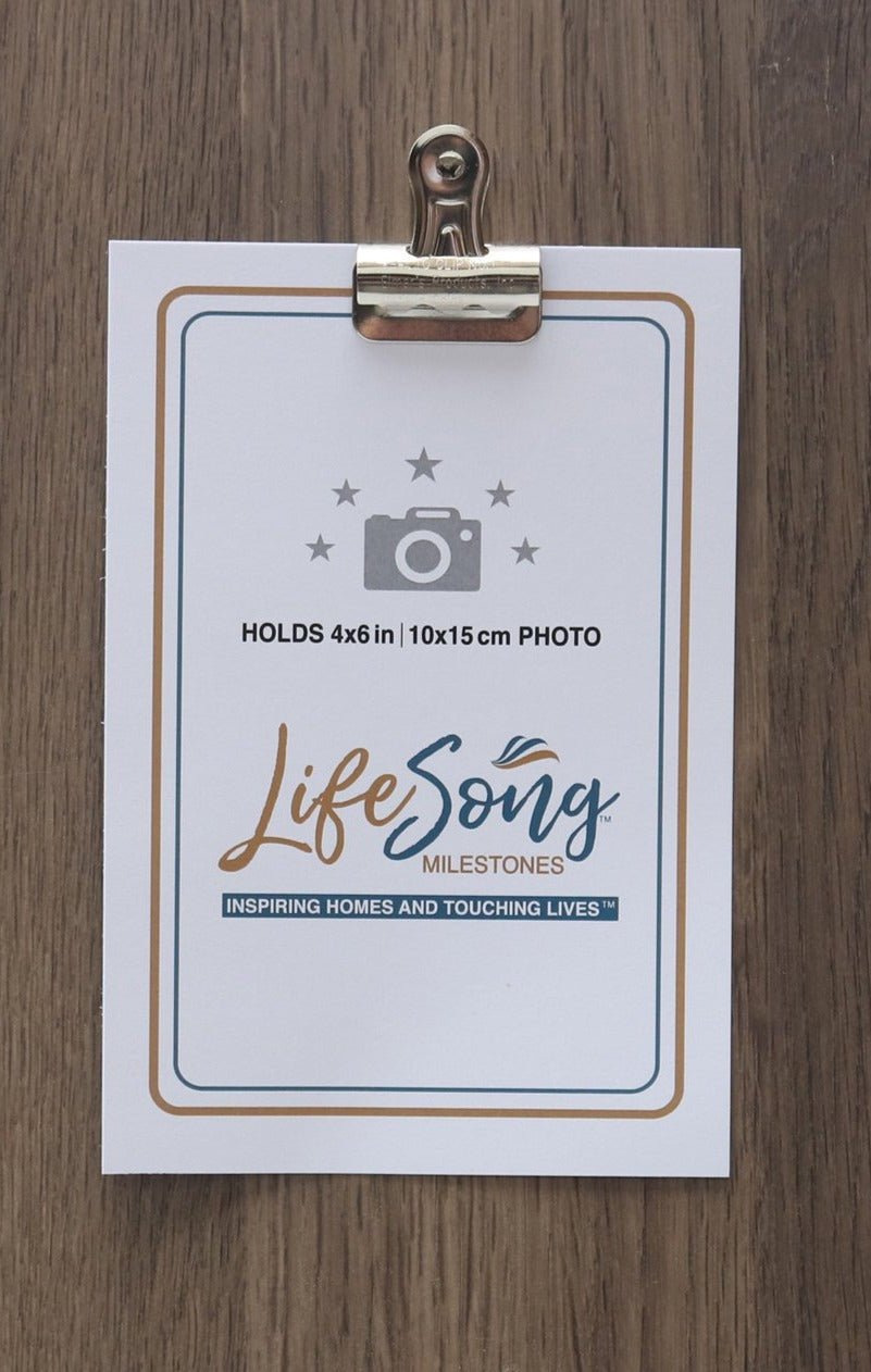 Pet Memorial Photo Clip Board - No Longer By My Side - LifeSong Milestones
