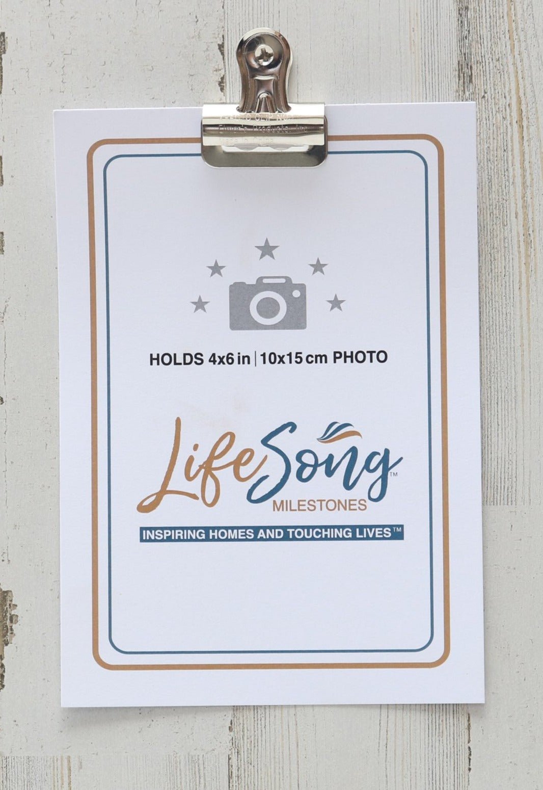 Pet Memorial Photo Clip Board - You May Have Left Our Lives (Cat) - LifeSong Milestones