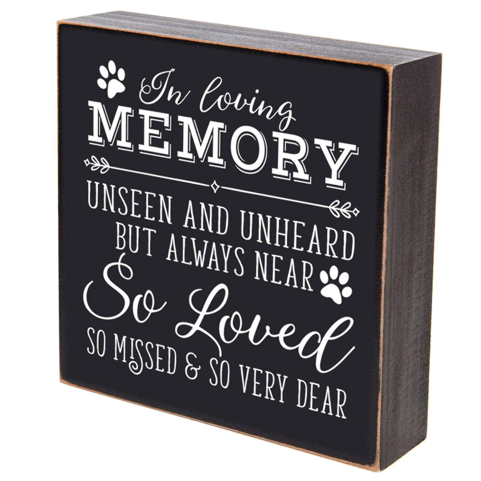 Pet Memorial Shadow Box Décor - In Loving Memory - LifeSong Milestones
