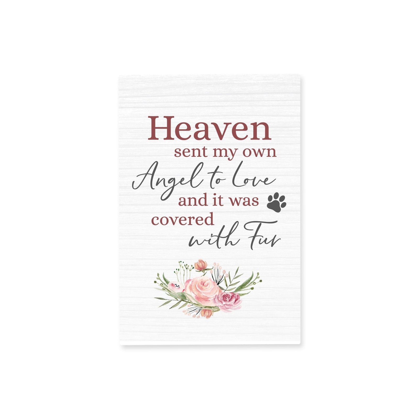 Pet Memorial shelf decor Plaque Décor - Heaven Sent My Own Angel - LifeSong Milestones