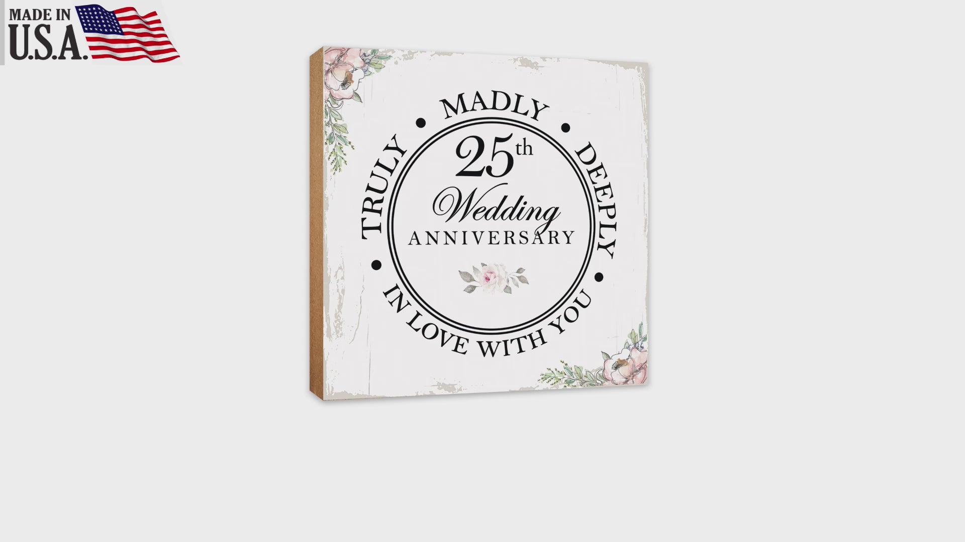 Lifesong Milestones Wedding Anniversary Shelf and Tabletop Decor Gift for Couple