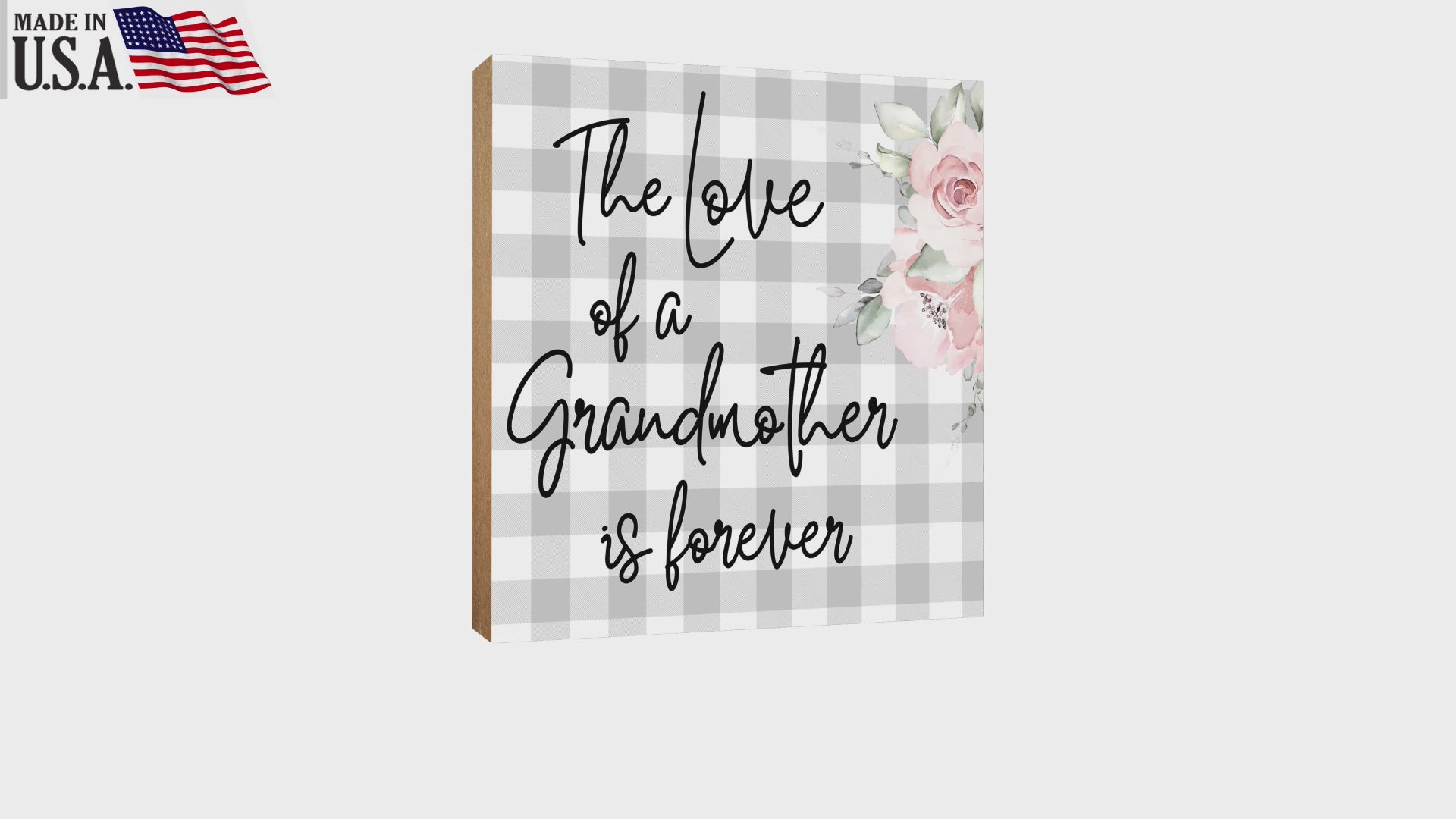 Elegant Home Decor Gift - Unique Shelf Decor and Tabletop Signs, Ideal Mother's Day Gift for Your Beloved Grandmother