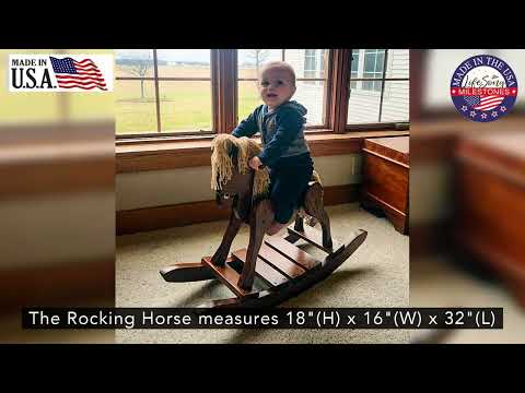 Wooden Rocking Horse for Toddlers and Kids Birthday Gift Home Decor